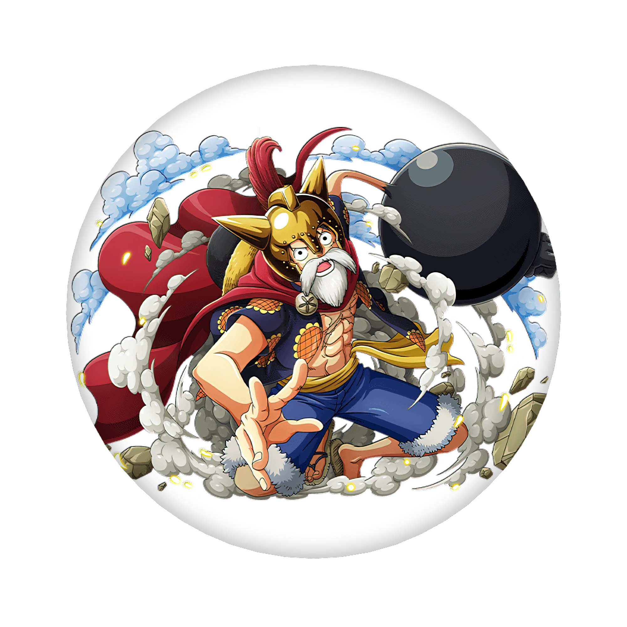 （画像用） ワンピース モンキー・D・ルフィ ONE PIECE Monkey D. Luffy 6cm 缶バッジ 複数セット