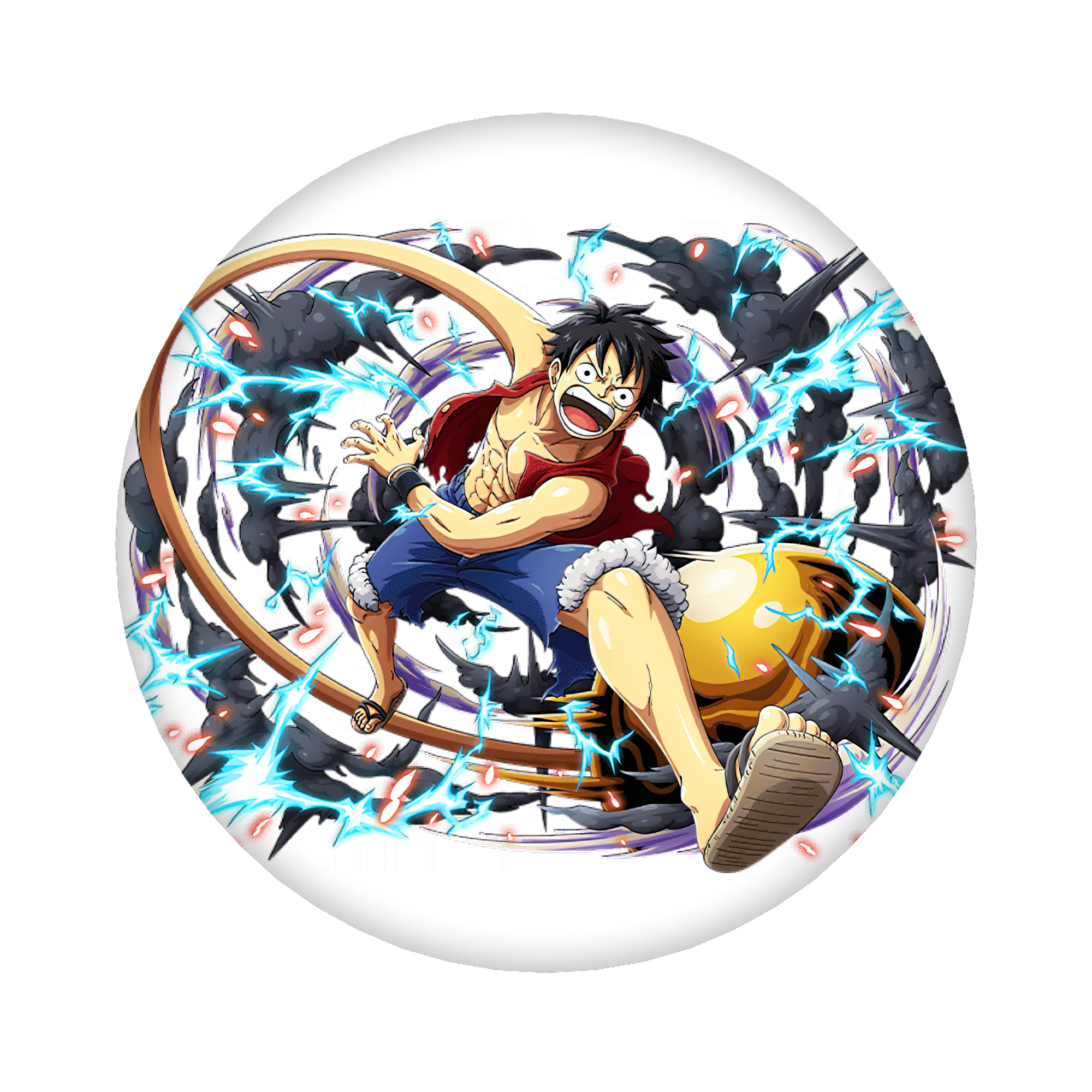 （画像用） ワンピース モンキー・D・ルフィ ONE PIECE Monkey D. Luffy 6cm 缶バッジ 複数セット