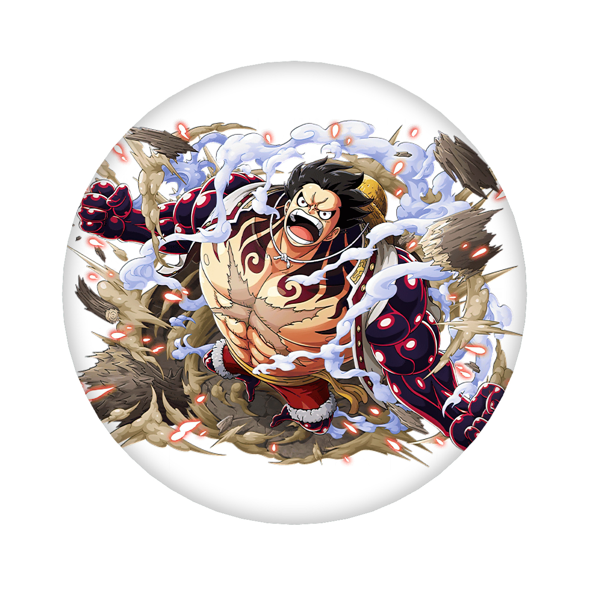 （画像用） ワンピース モンキー・D・ルフィ ONE PIECE Monkey D. Luffy 6cm 缶バッジ 複数セット