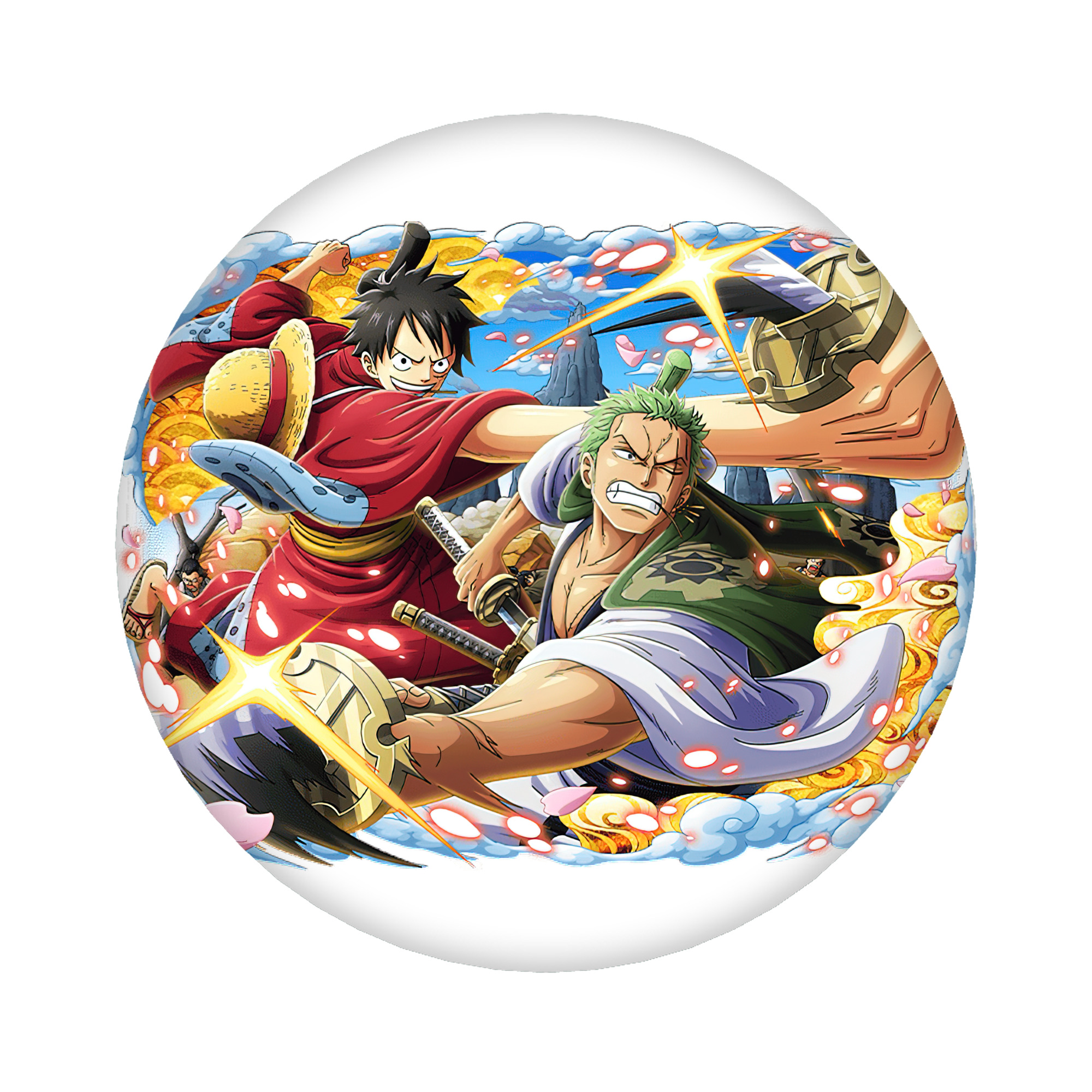 （画像用） ワンピース モンキー・D・ルフィ ONE PIECE Monkey D. Luffy 6cm 缶バッジ 複数セット