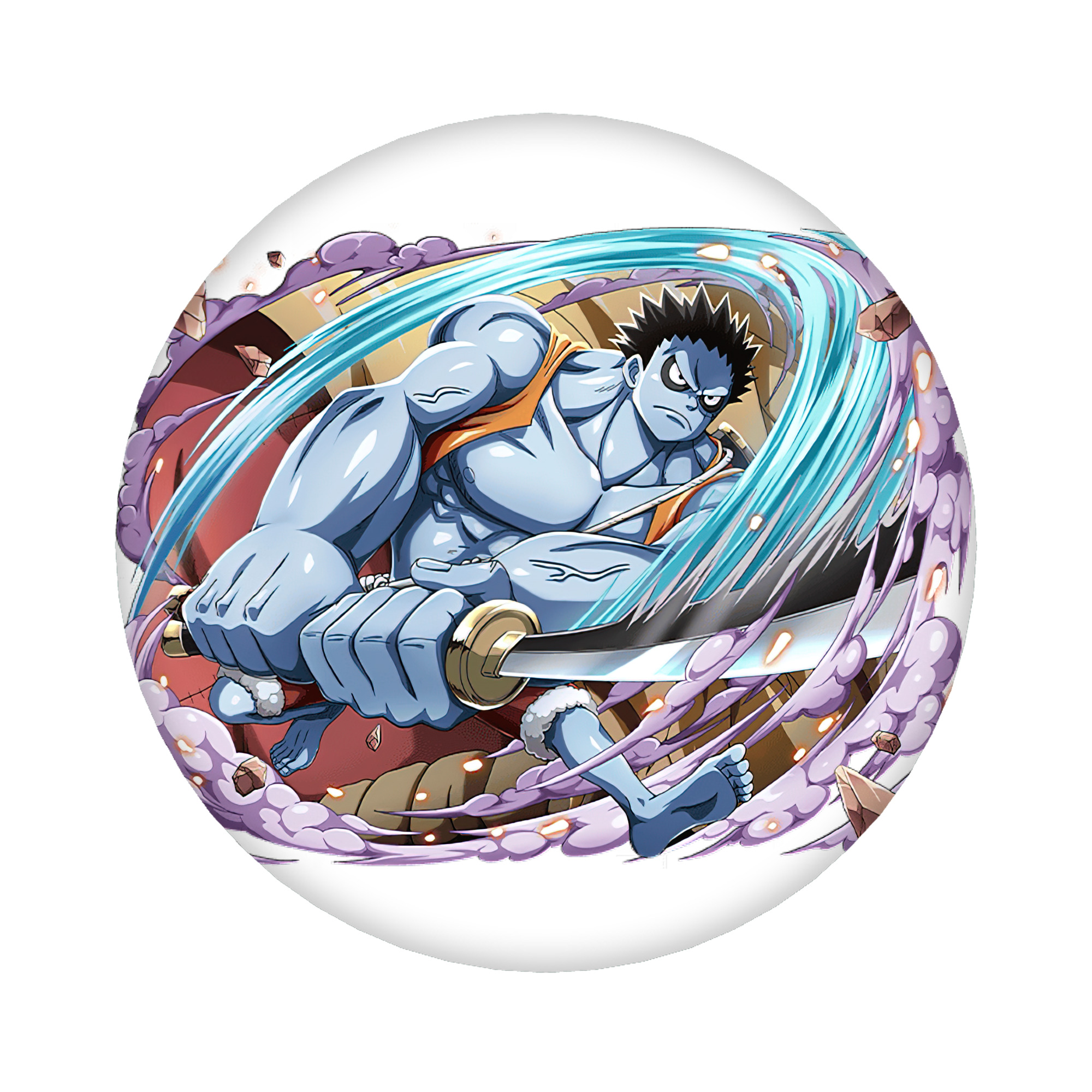 （画像用） ワンピース モンキー・D・ルフィ ONE PIECE Monkey D. Luffy 6cm 缶バッジ 複数セット