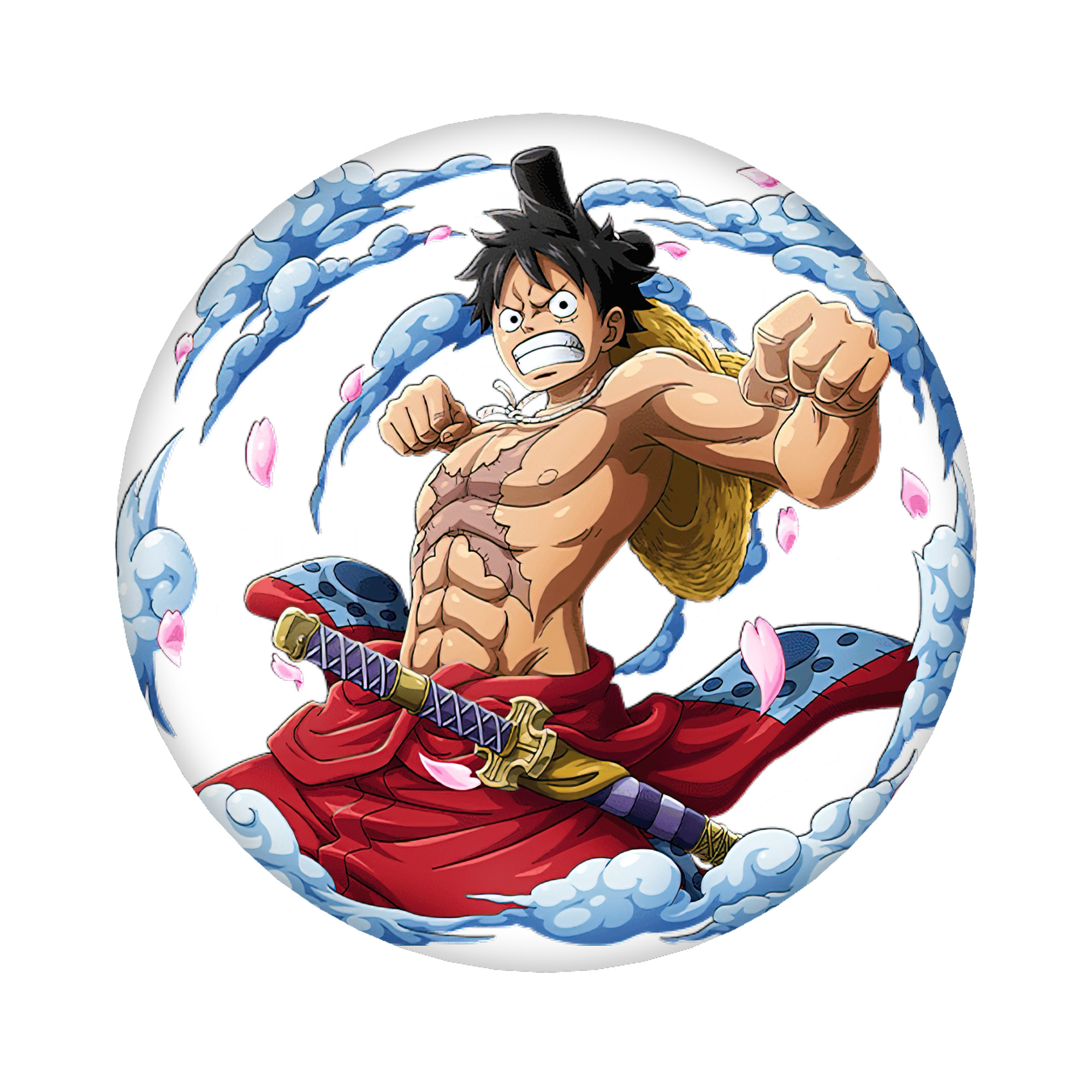 （画像用） ワンピース モンキー・D・ルフィ ONE PIECE Monkey D. Luffy 6cm 缶バッジ 複数セット