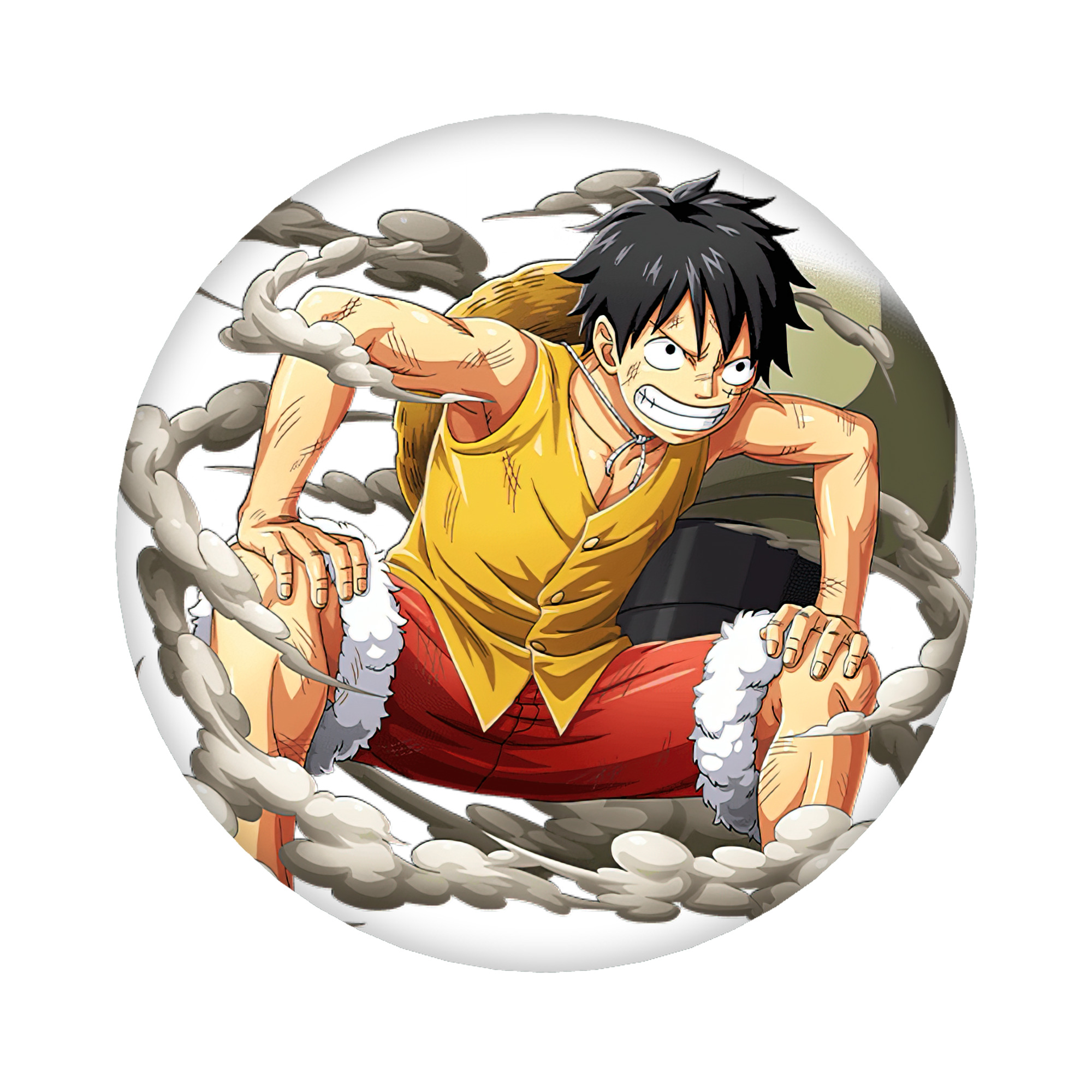 （画像用） ワンピース モンキー・D・ルフィ ONE PIECE Monkey D. Luffy 6cm 缶バッジ 複数セット