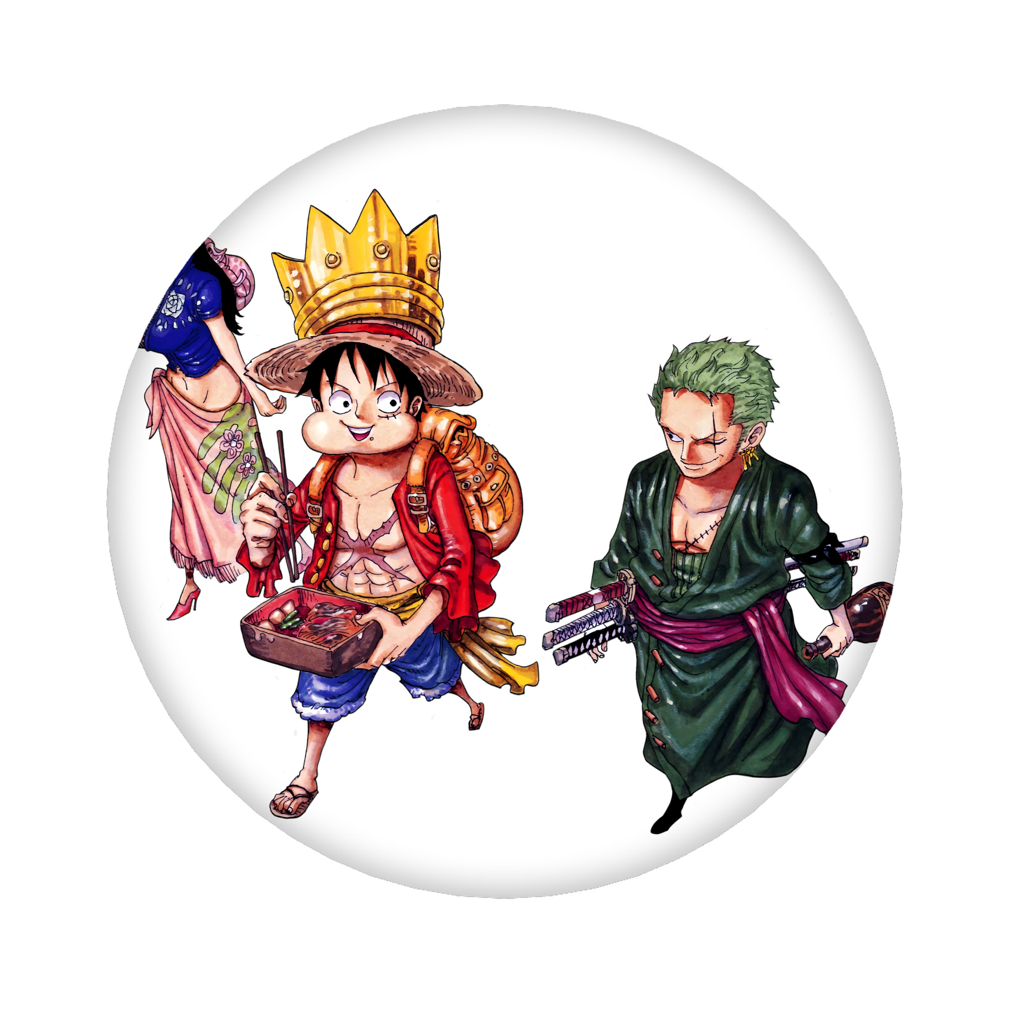 （画像用） ワンピース モンキー・D・ルフィ ONE PIECE Monkey D. Luffy 6cm 缶バッジ 複数セット