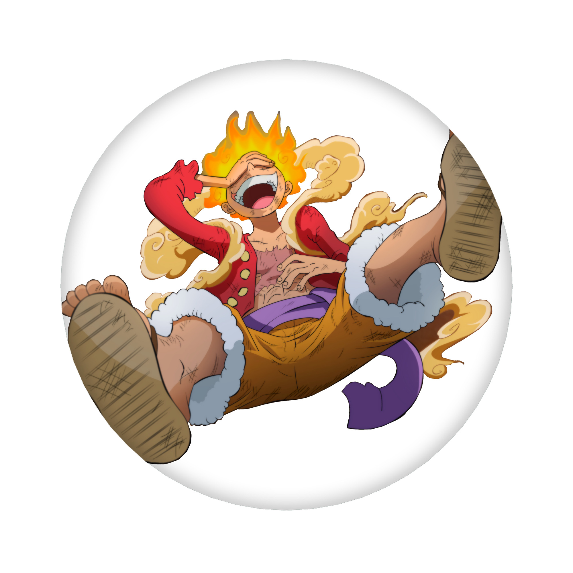 （画像用） ワンピース モンキー・D・ルフィ ONE PIECE Monkey D. Luffy 6cm 缶バッジ 複数セット
