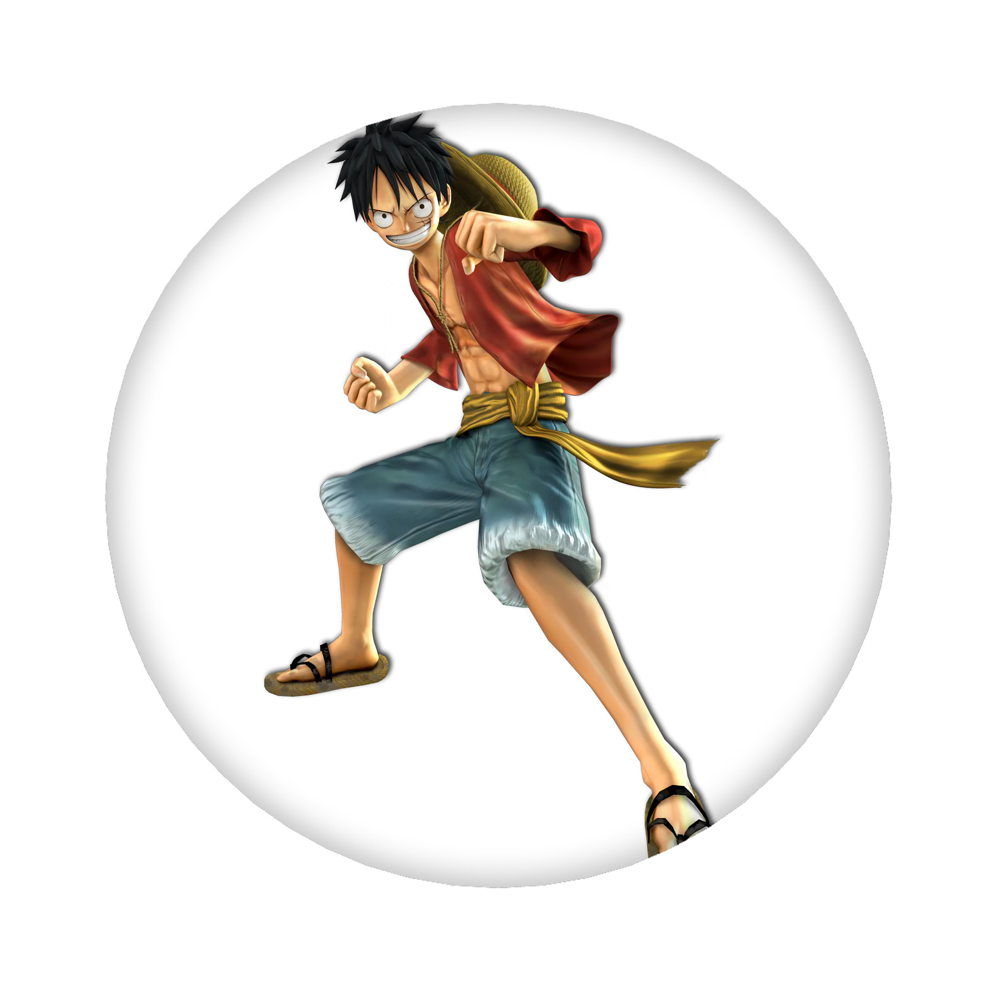 （画像用） ワンピース モンキー・D・ルフィ ONE PIECE Monkey D. Luffy 6cm 缶バッジ 複数セット