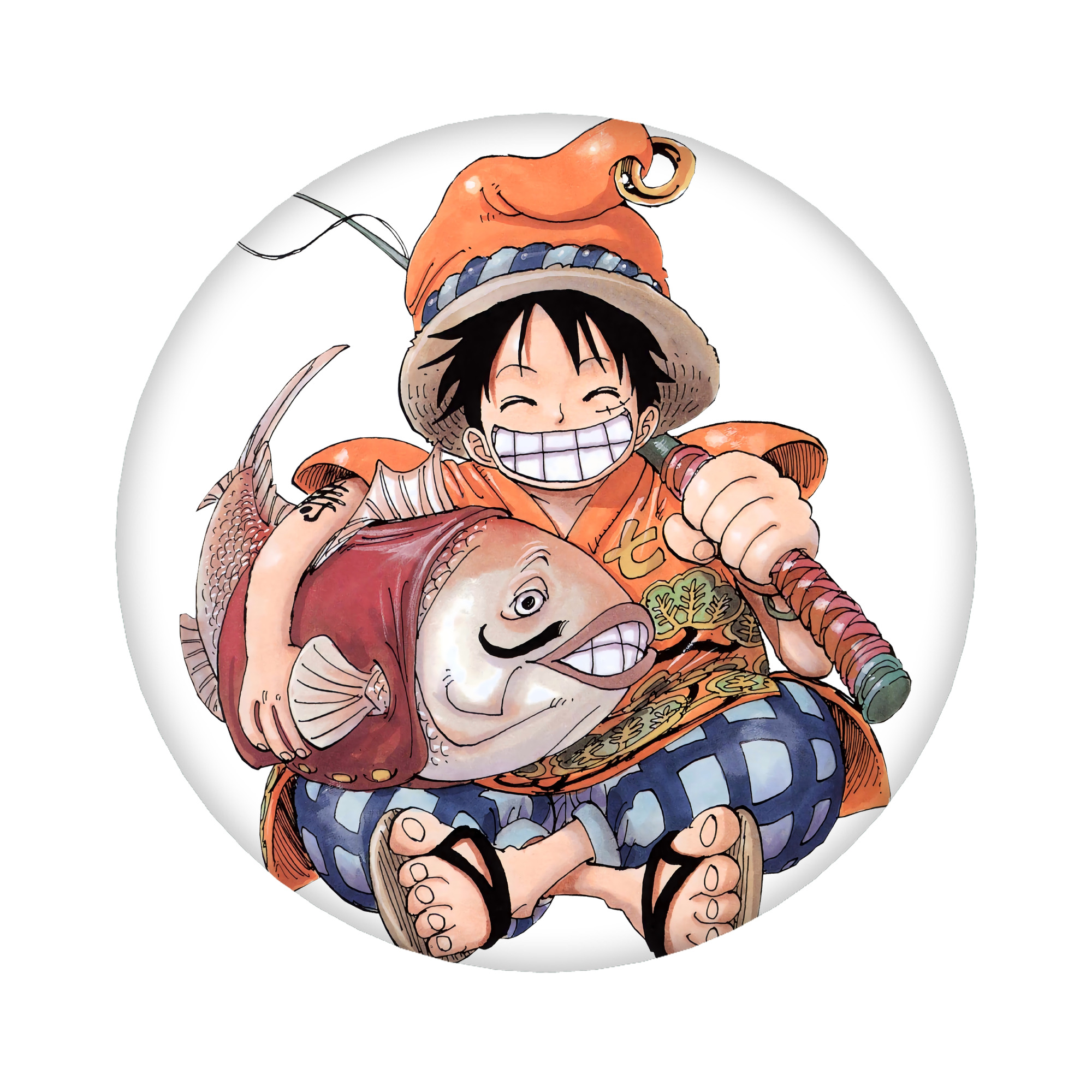 （画像用） ワンピース モンキー・D・ルフィ ONE PIECE Monkey D. Luffy 6cm 缶バッジ 複数セット
