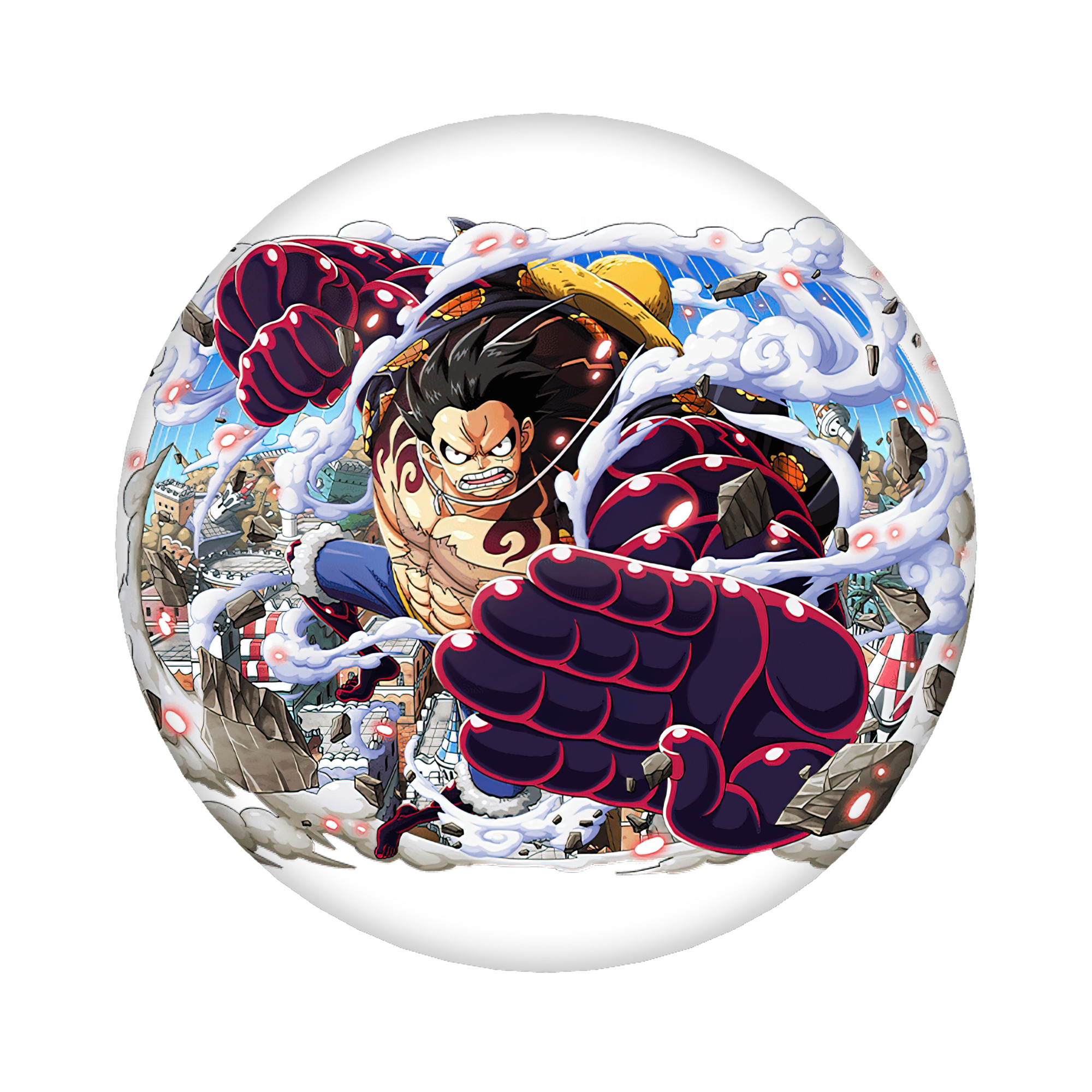 （画像用） ワンピース モンキー・D・ルフィ ONE PIECE Monkey D. Luffy 6cm 缶バッジ 複数セット