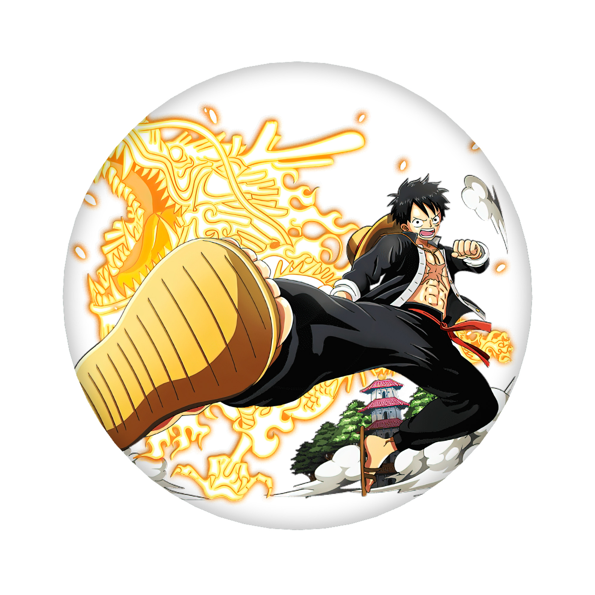 （画像用） ワンピース モンキー・D・ルフィ ONE PIECE Monkey D. Luffy 6cm 缶バッジ 複数セット