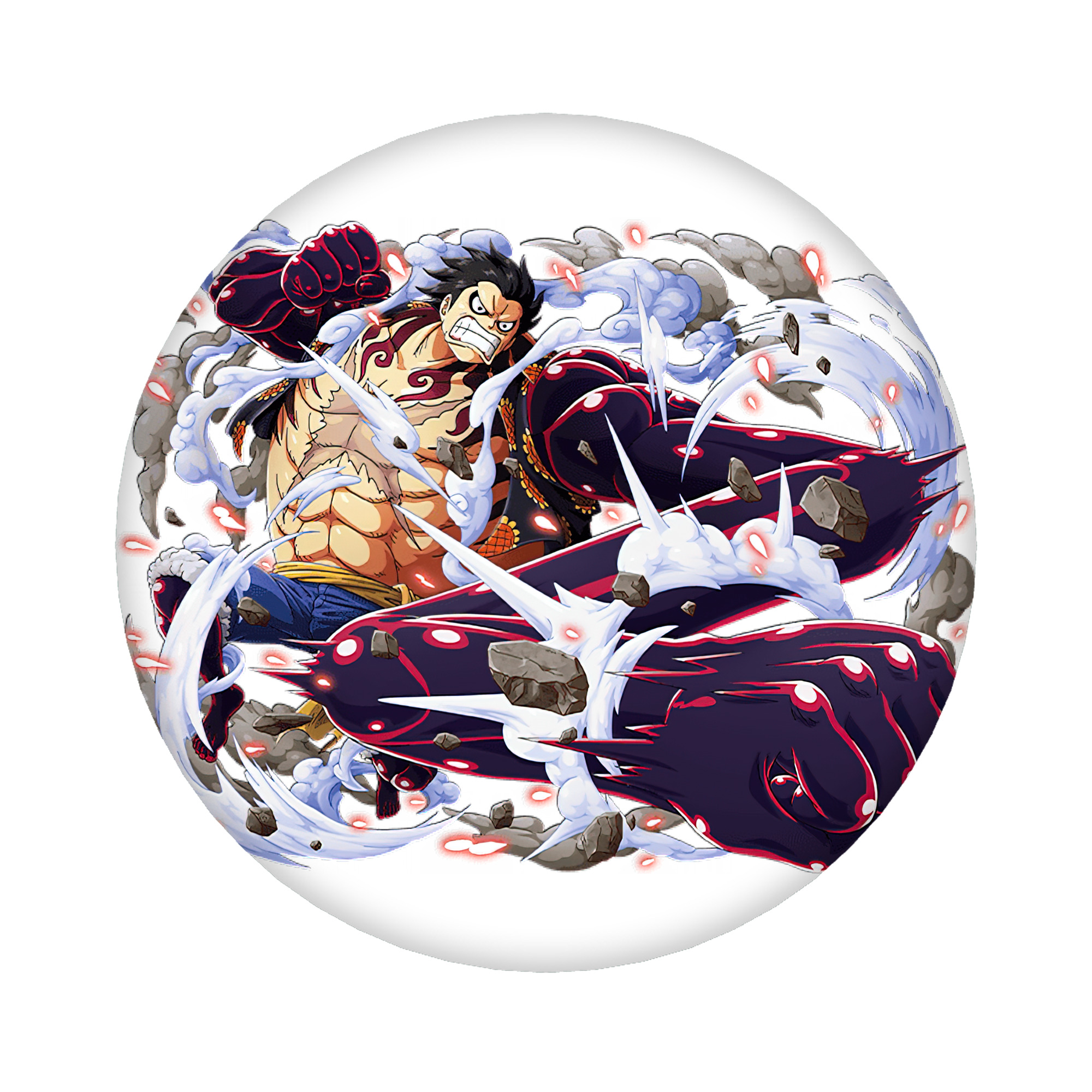 （画像用） ワンピース モンキー・D・ルフィ ONE PIECE Monkey D. Luffy 6cm 缶バッジ 複数セット