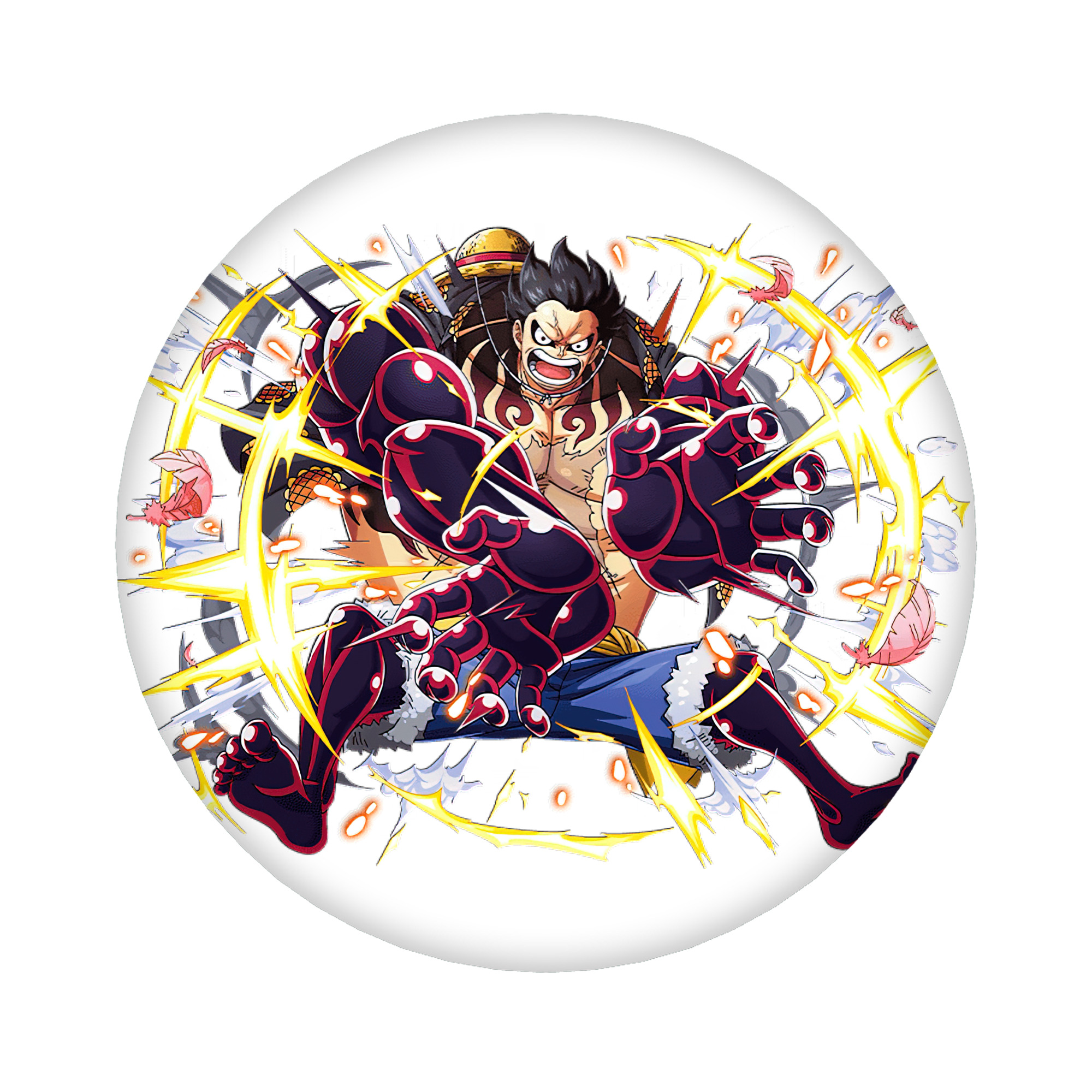 （画像用） ワンピース モンキー・D・ルフィ ONE PIECE Monkey D. Luffy 6cm 缶バッジ 複数セット