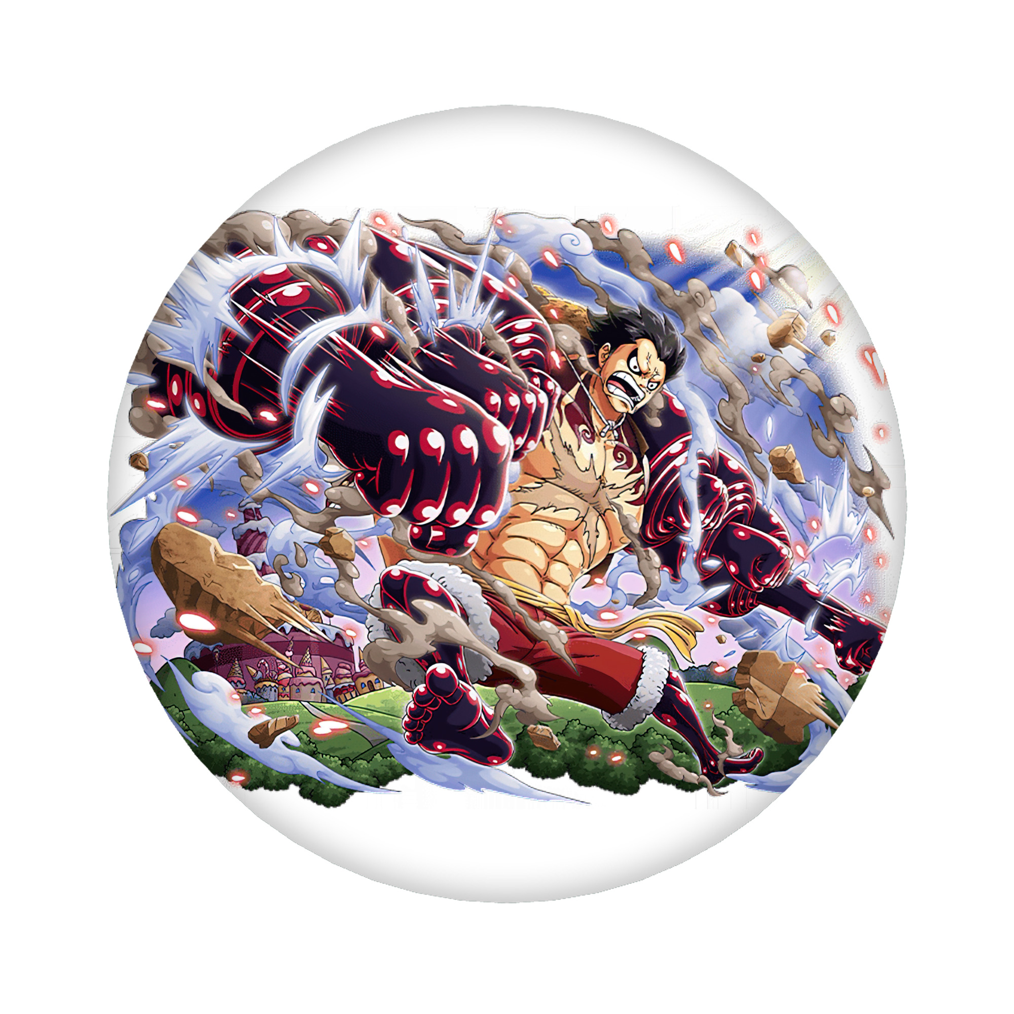 （画像用） ワンピース モンキー・D・ルフィ ONE PIECE Monkey D. Luffy 6cm 缶バッジ 複数セット