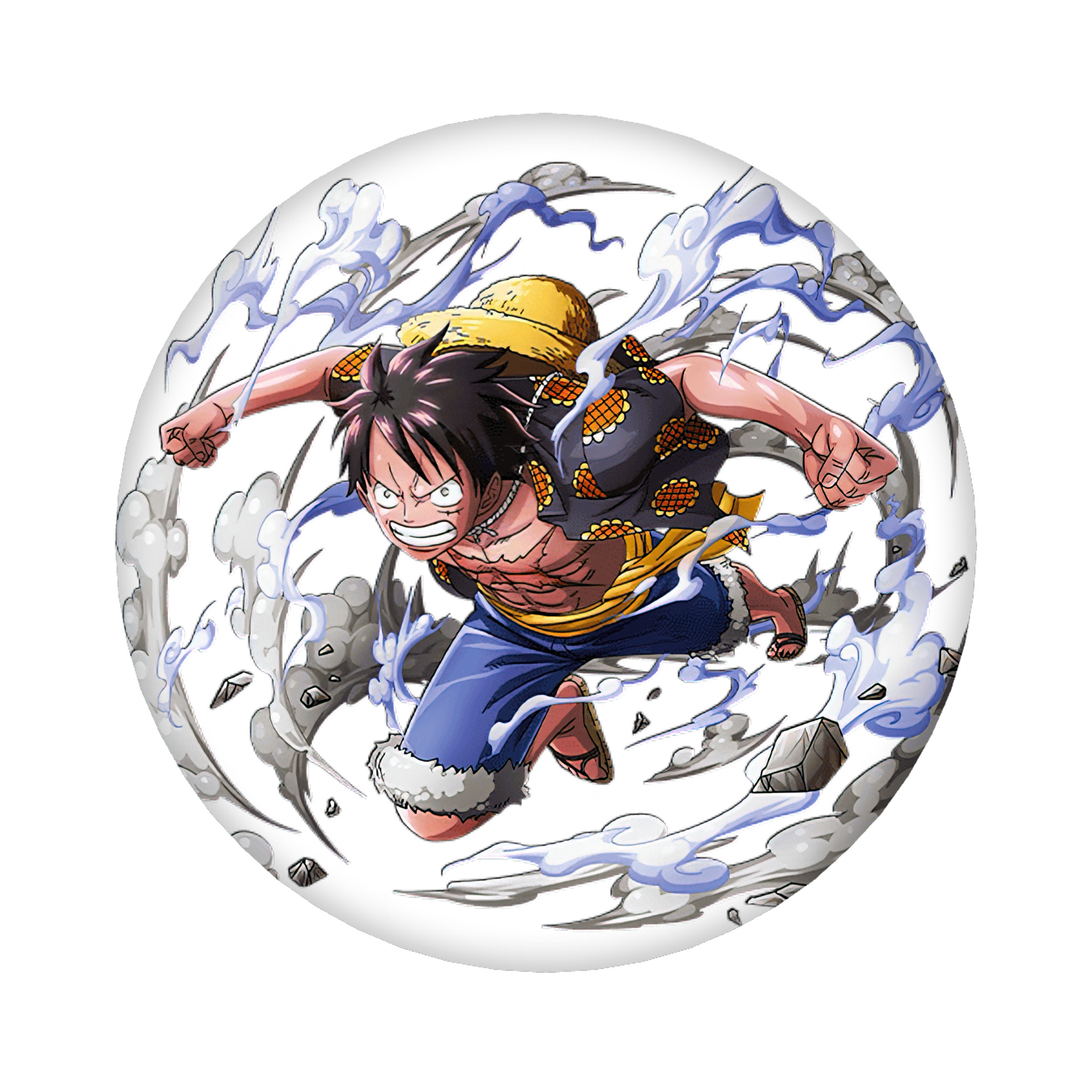 （画像用） ワンピース モンキー・D・ルフィ ONE PIECE Monkey D. Luffy 6cm 缶バッジ 複数セット