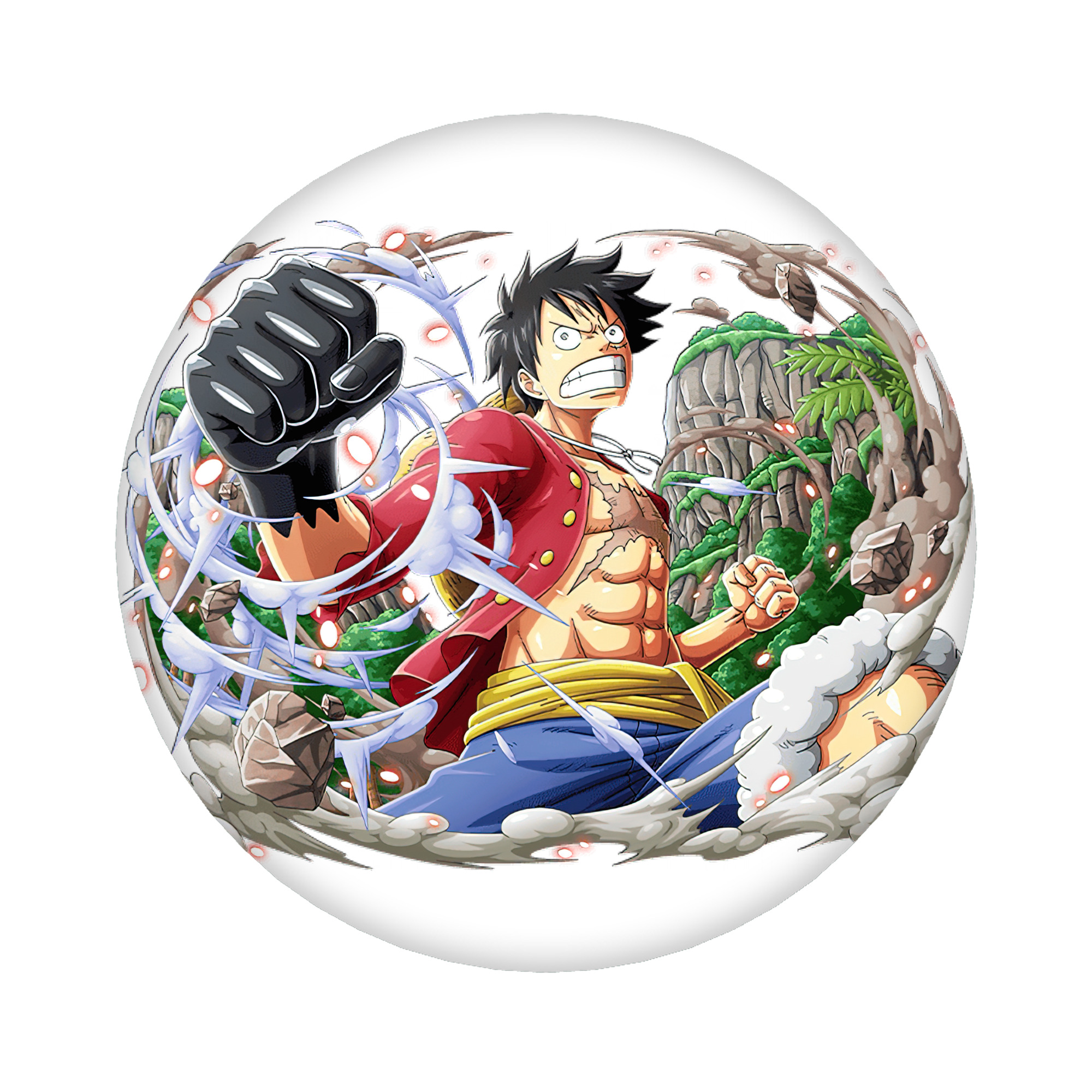 （画像用） ワンピース モンキー・D・ルフィ ONE PIECE Monkey D. Luffy 6cm 缶バッジ 複数セット