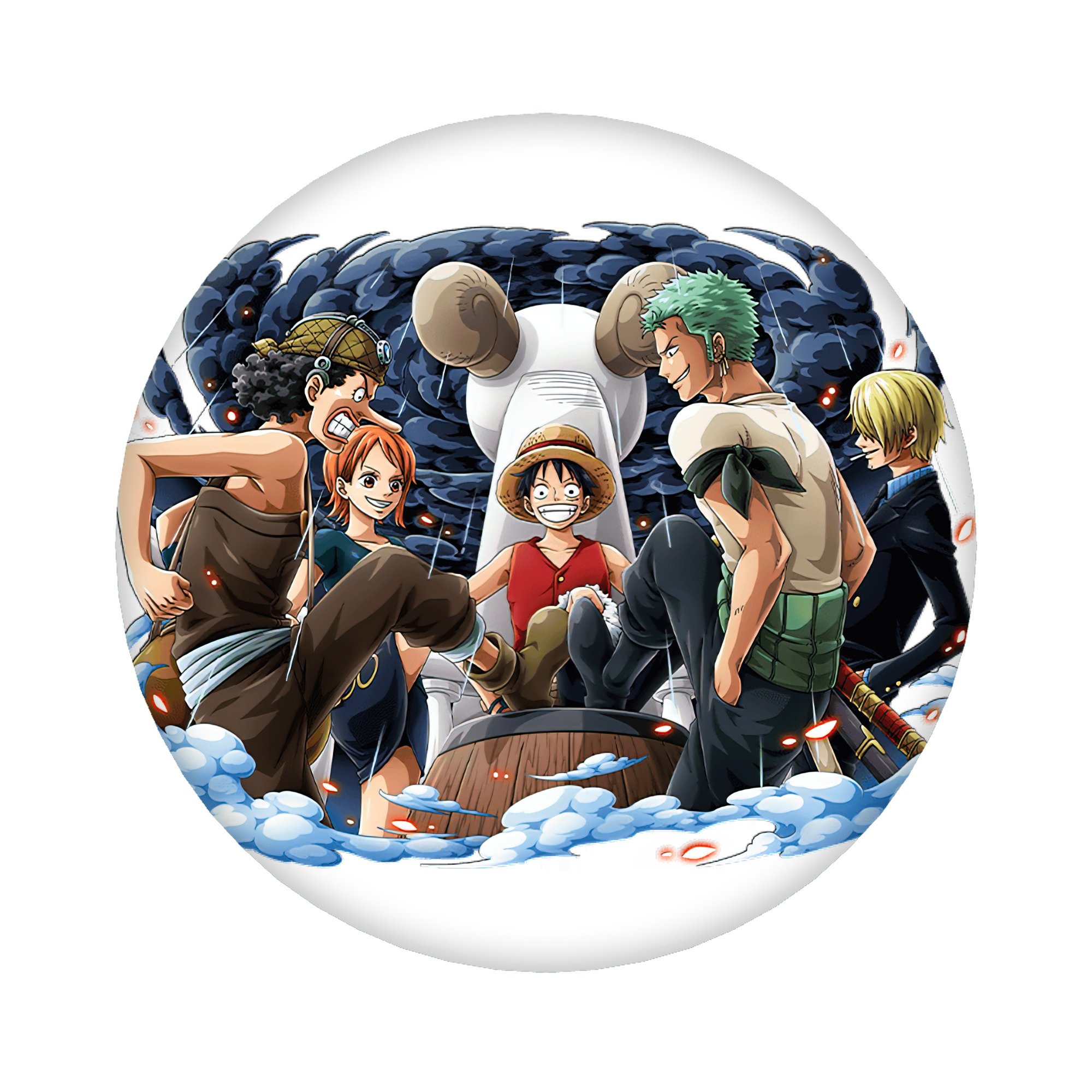 （画像用） ワンピース モンキー・D・ルフィ ONE PIECE Monkey D. Luffy 6cm 缶バッジ 複数セット