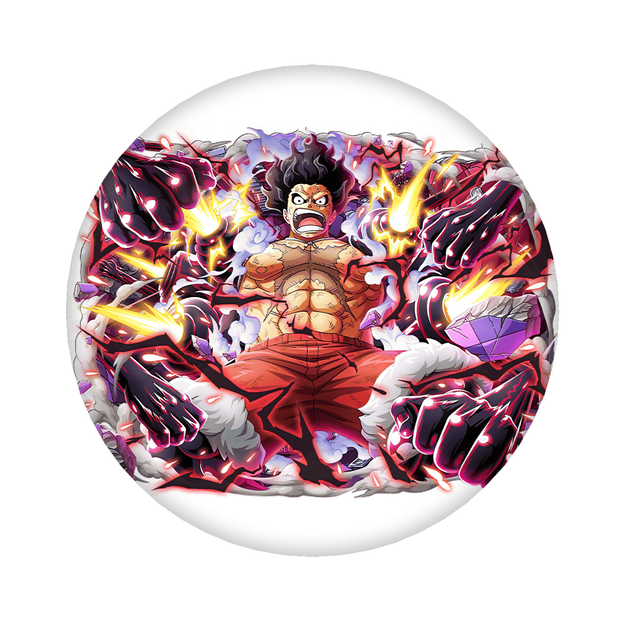 （画像用） ワンピース モンキー・D・ルフィ ONE PIECE Monkey D. Luffy 6cm 缶バッジ 複数セット
