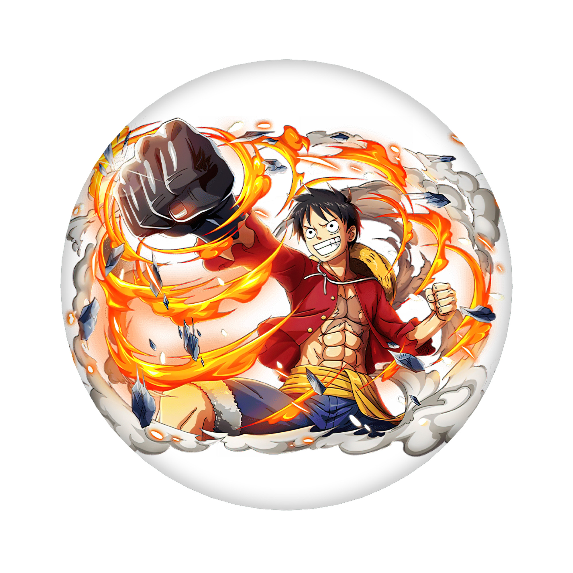 （画像用） ワンピース モンキー・D・ルフィ ONE PIECE Monkey D. Luffy 6cm 缶バッジ 複数セット