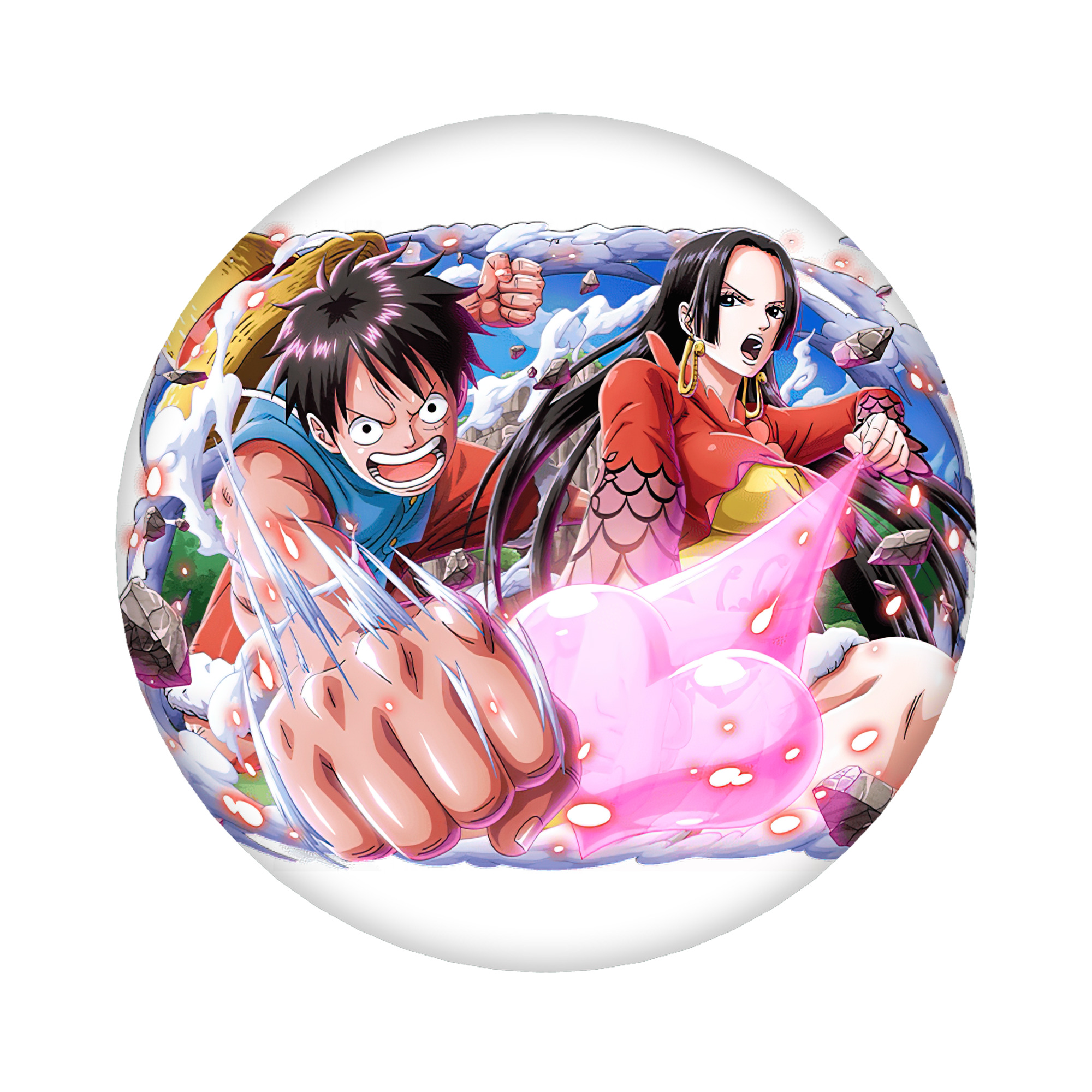 （画像用） ワンピース モンキー・D・ルフィ ONE PIECE Monkey D. Luffy 6cm 缶バッジ 複数セット