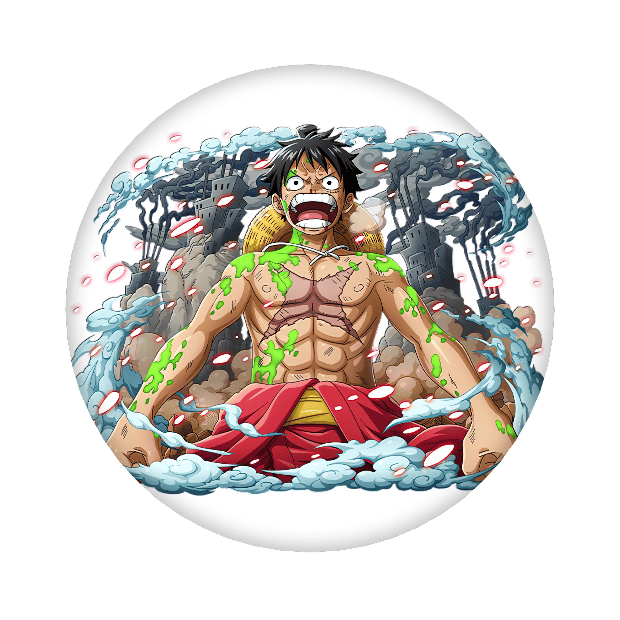 （画像用） ワンピース モンキー・D・ルフィ ONE PIECE Monkey D. Luffy 6cm 缶バッジ 複数セット