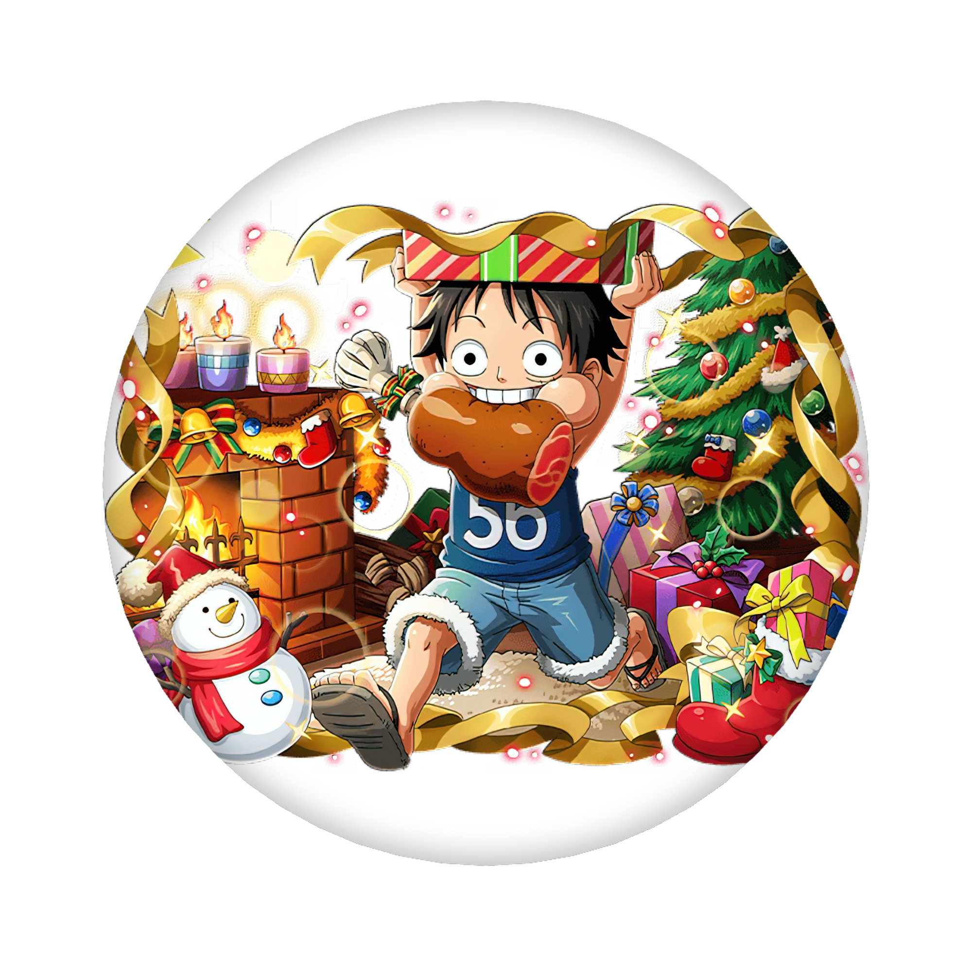 （画像用） ワンピース モンキー・D・ルフィ ONE PIECE Monkey D. Luffy 6cm 缶バッジ 複数セット
