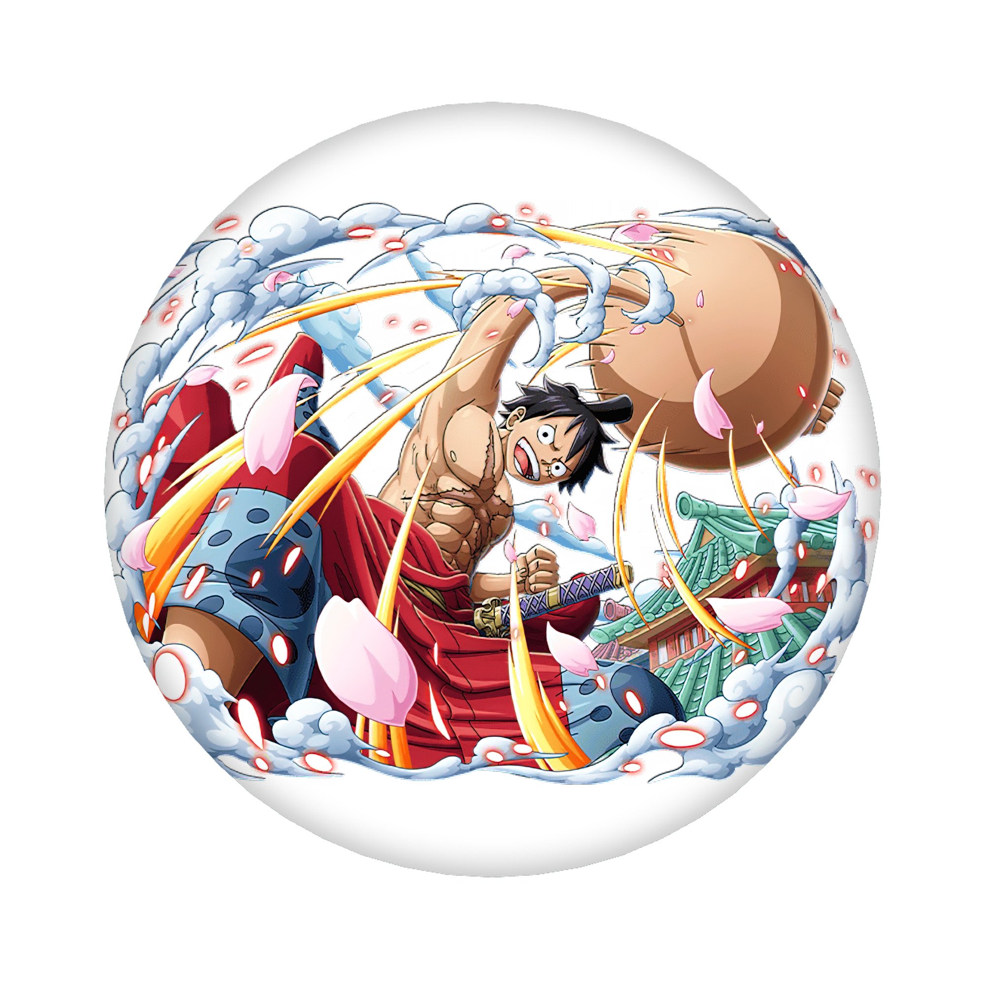 （画像用） ワンピース モンキー・D・ルフィ ONE PIECE Monkey D. Luffy 6cm 缶バッジ 複数セット