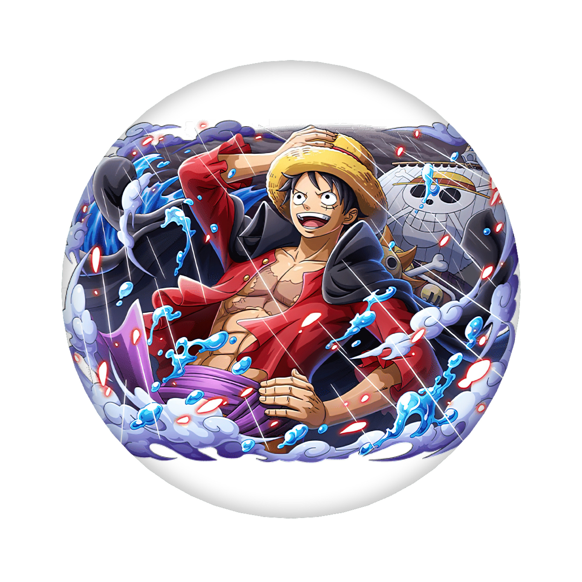 （画像用） ワンピース モンキー・D・ルフィ ONE PIECE Monkey D. Luffy 6cm 缶バッジ 複数セット