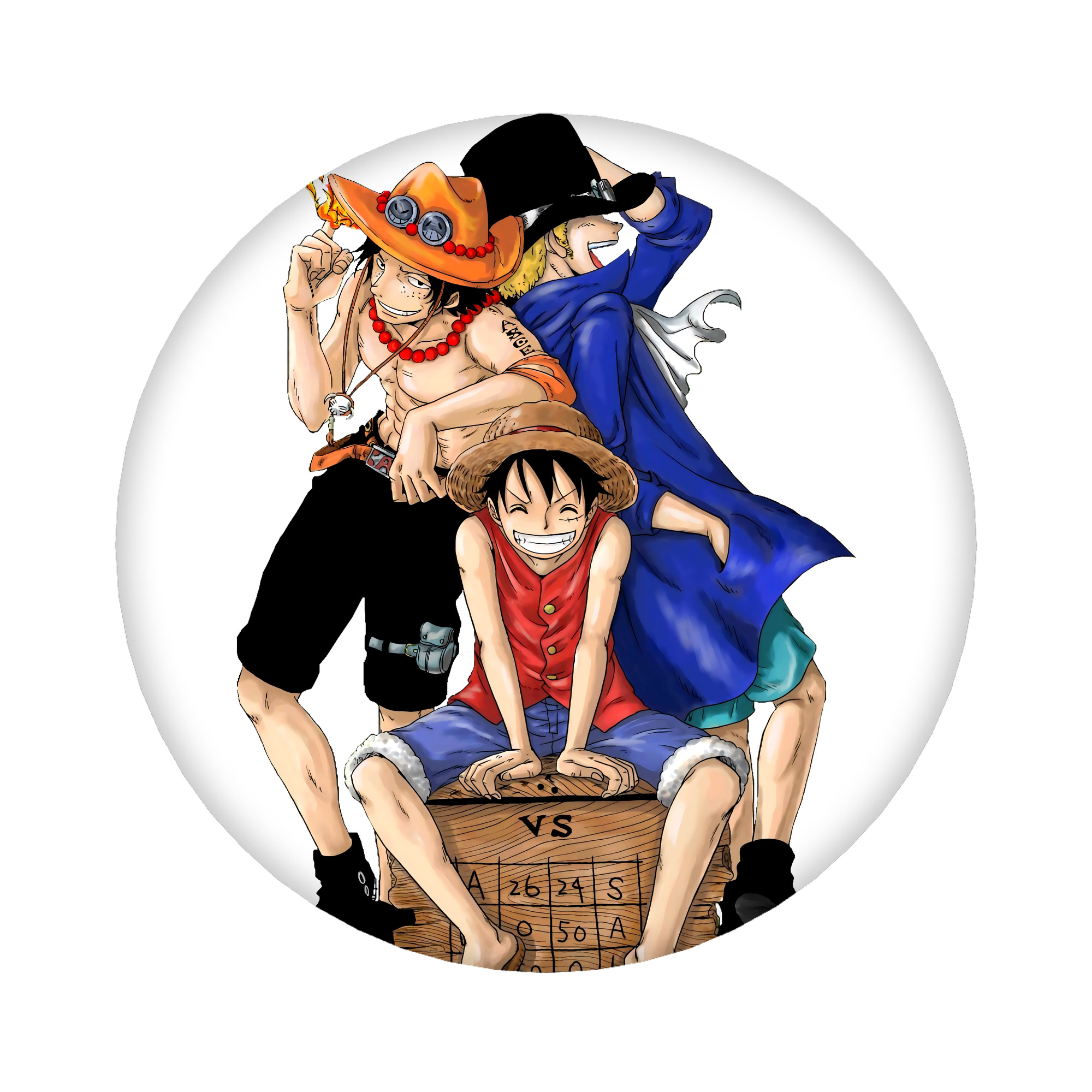 （画像用） ワンピース モンキー・D・ルフィ ONE PIECE Monkey D. Luffy 6cm 缶バッジ 複数セット