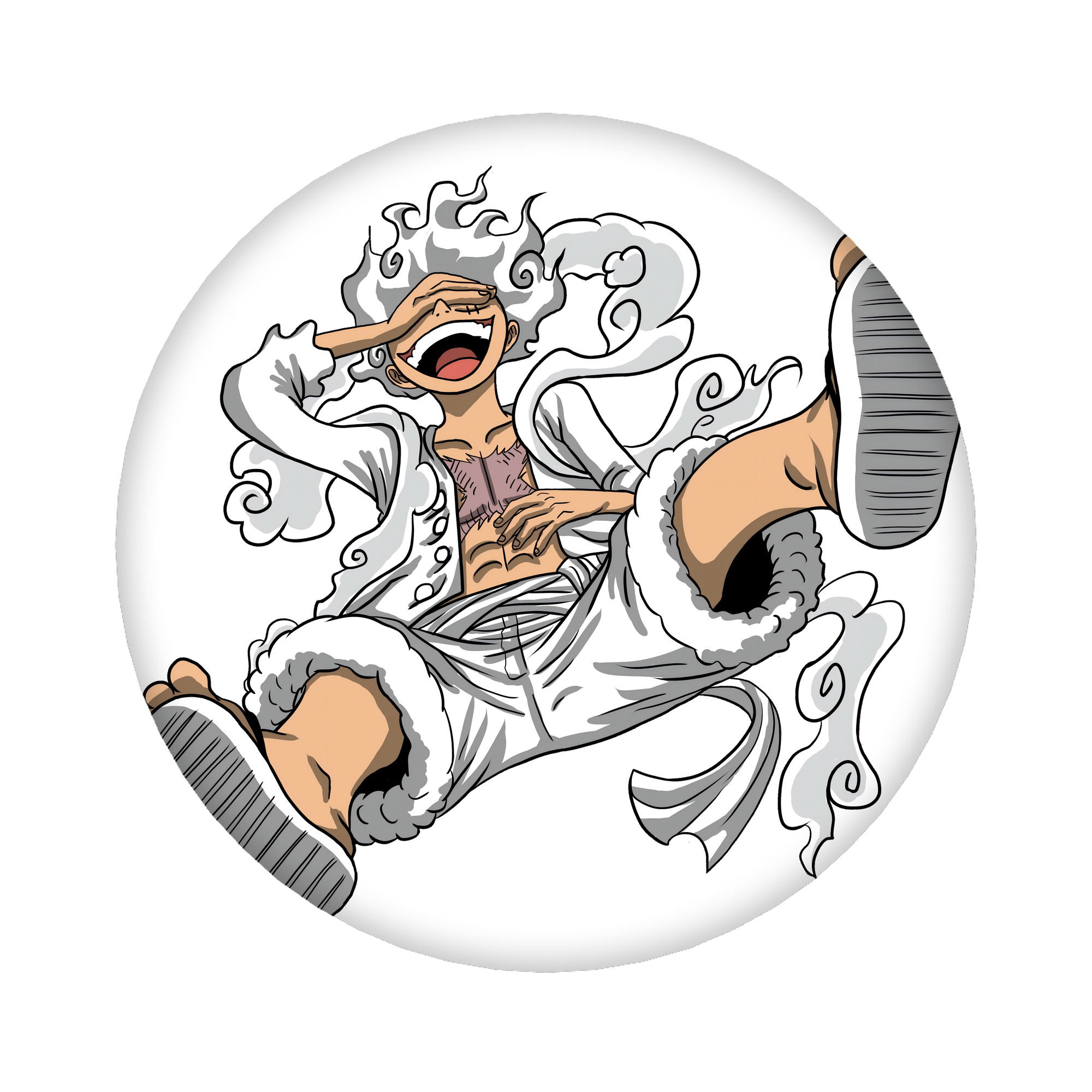 （画像用） ワンピース モンキー・D・ルフィ ONE PIECE Monkey D. Luffy 6cm 缶バッジ 複数セット