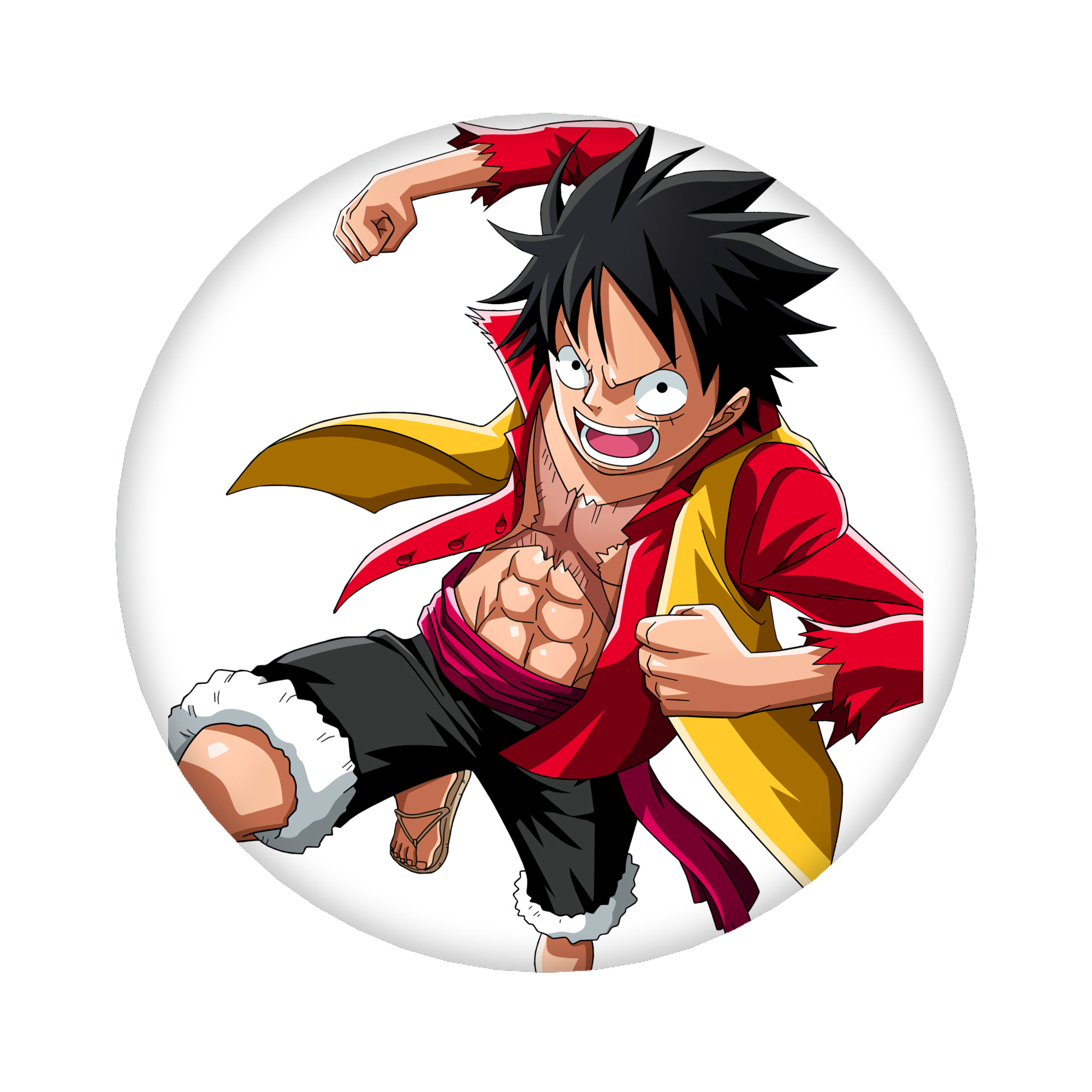 （画像用） ワンピース モンキー・D・ルフィ ONE PIECE Monkey D. Luffy 6cm 缶バッジ 複数セット