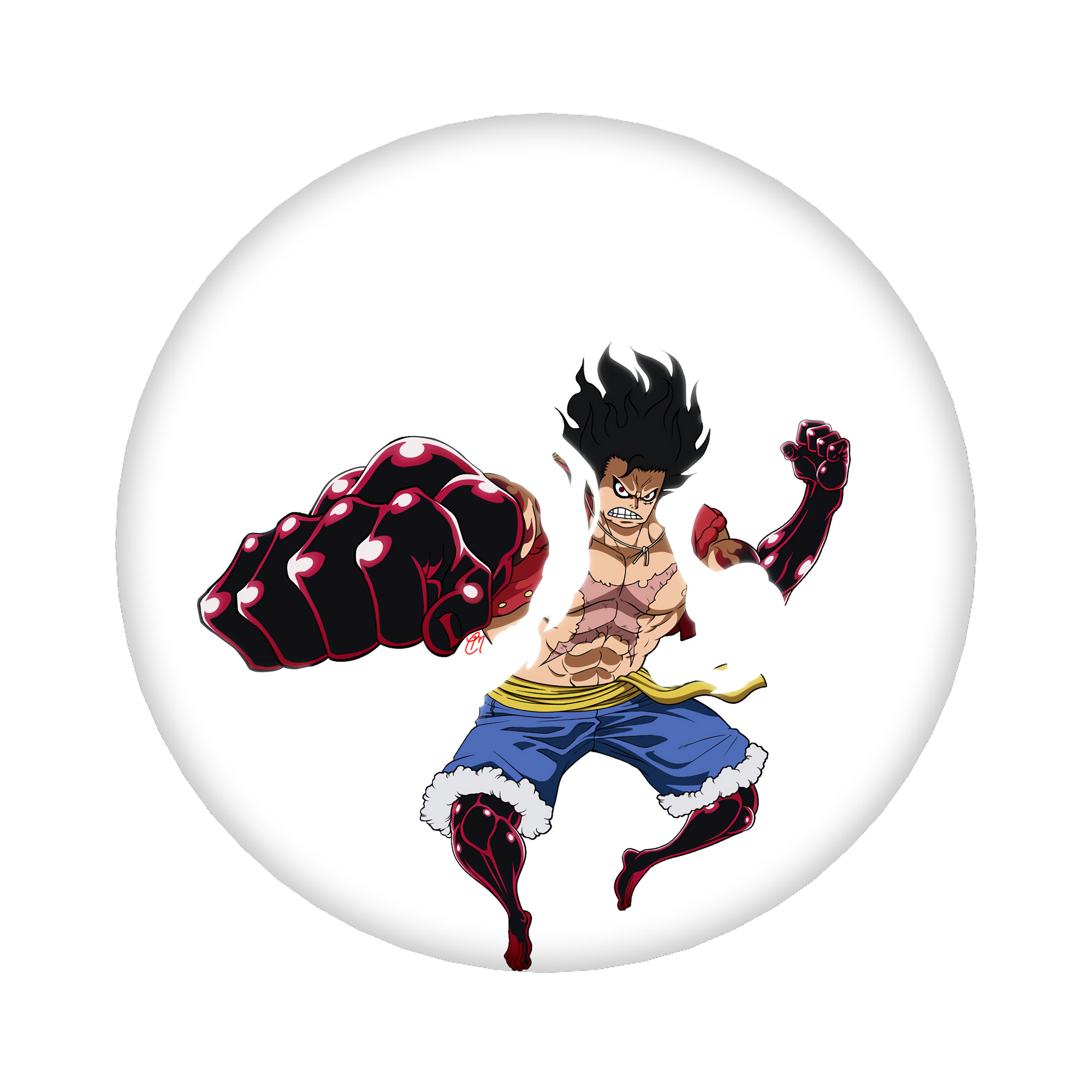 （画像用） ワンピース モンキー・D・ルフィ ONE PIECE Monkey D. Luffy 6cm 缶バッジ 複数セット