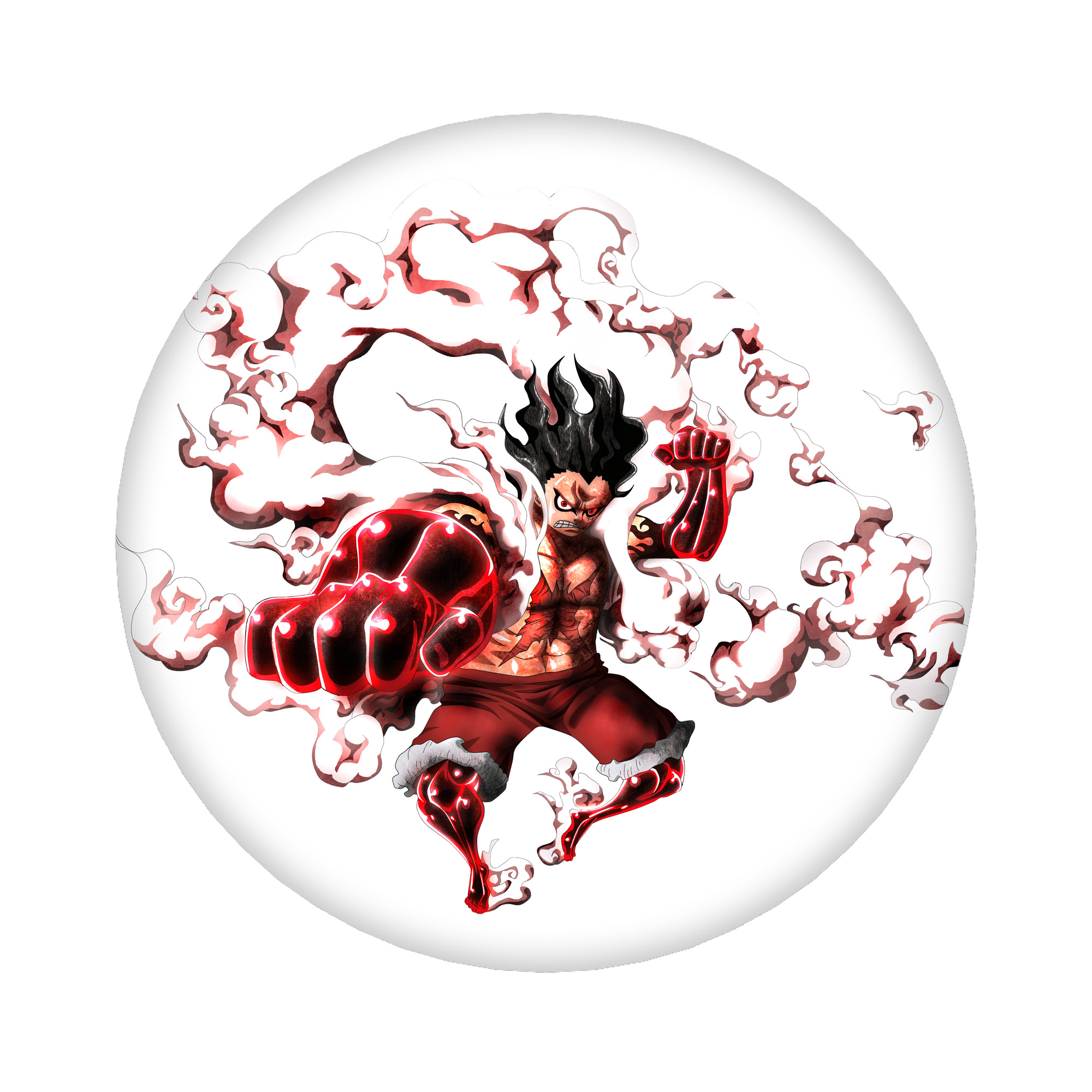 （画像用） ワンピース モンキー・D・ルフィ ONE PIECE Monkey D. Luffy 6cm 缶バッジ 複数セット