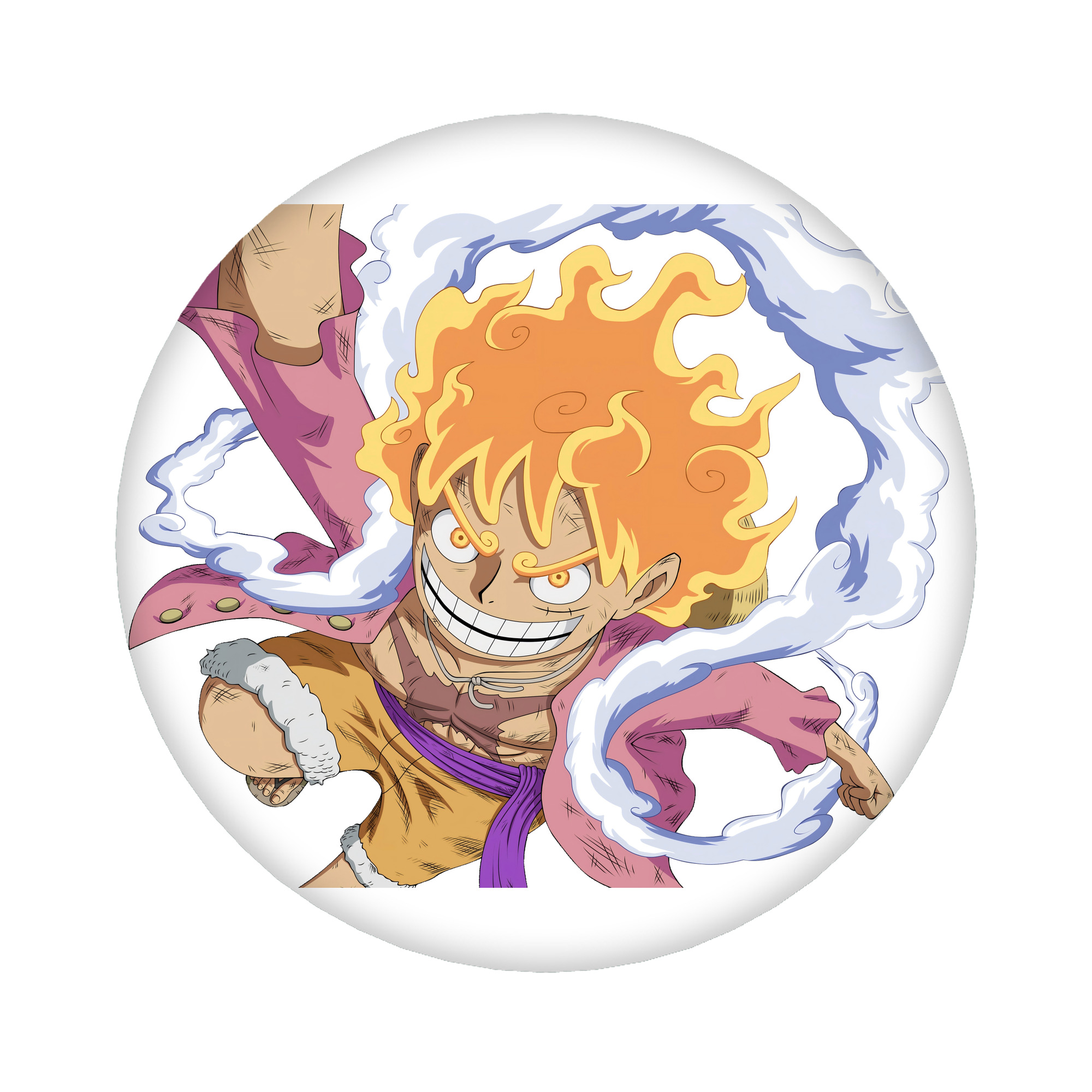 （画像用） ワンピース モンキー・D・ルフィ ONE PIECE Monkey D. Luffy 6cm 缶バッジ 複数セット