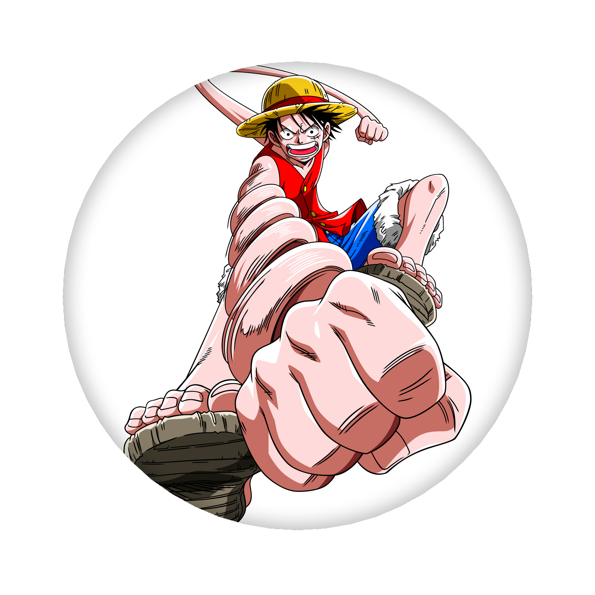 （画像用） ワンピース モンキー・D・ルフィ ONE PIECE Monkey D. Luffy 6cm 缶バッジ 複数セット