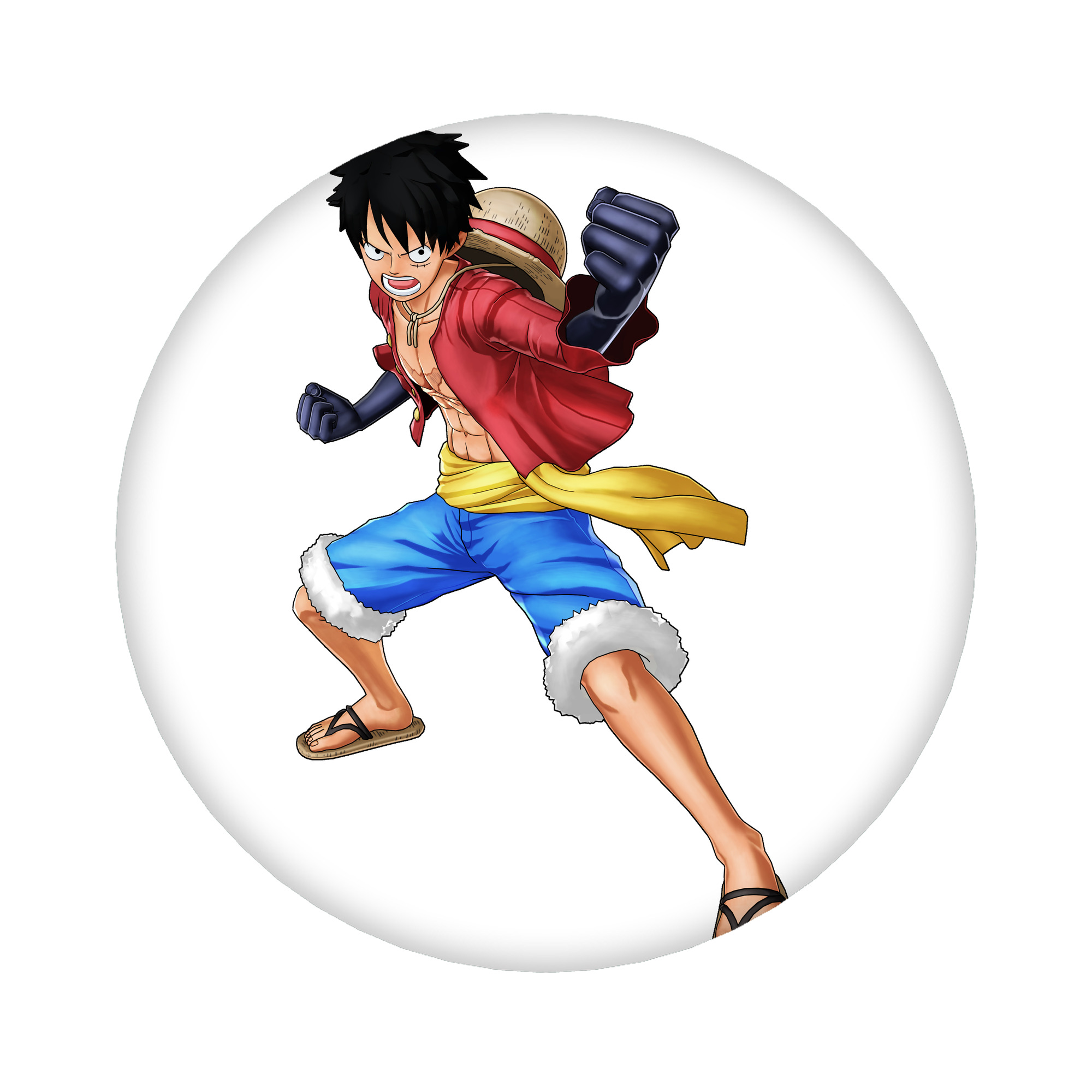 （画像用） ワンピース モンキー・D・ルフィ ONE PIECE Monkey D. Luffy 6cm 缶バッジ 複数セット