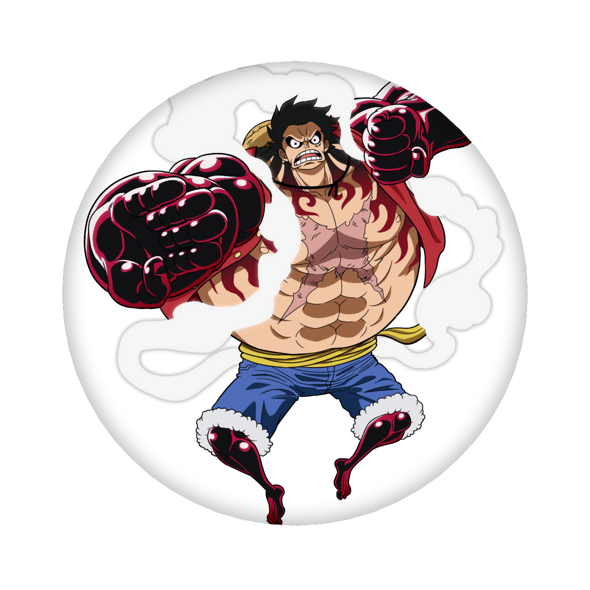 （画像用） ワンピース モンキー・D・ルフィ ONE PIECE Monkey D. Luffy 6cm 缶バッジ 複数セット