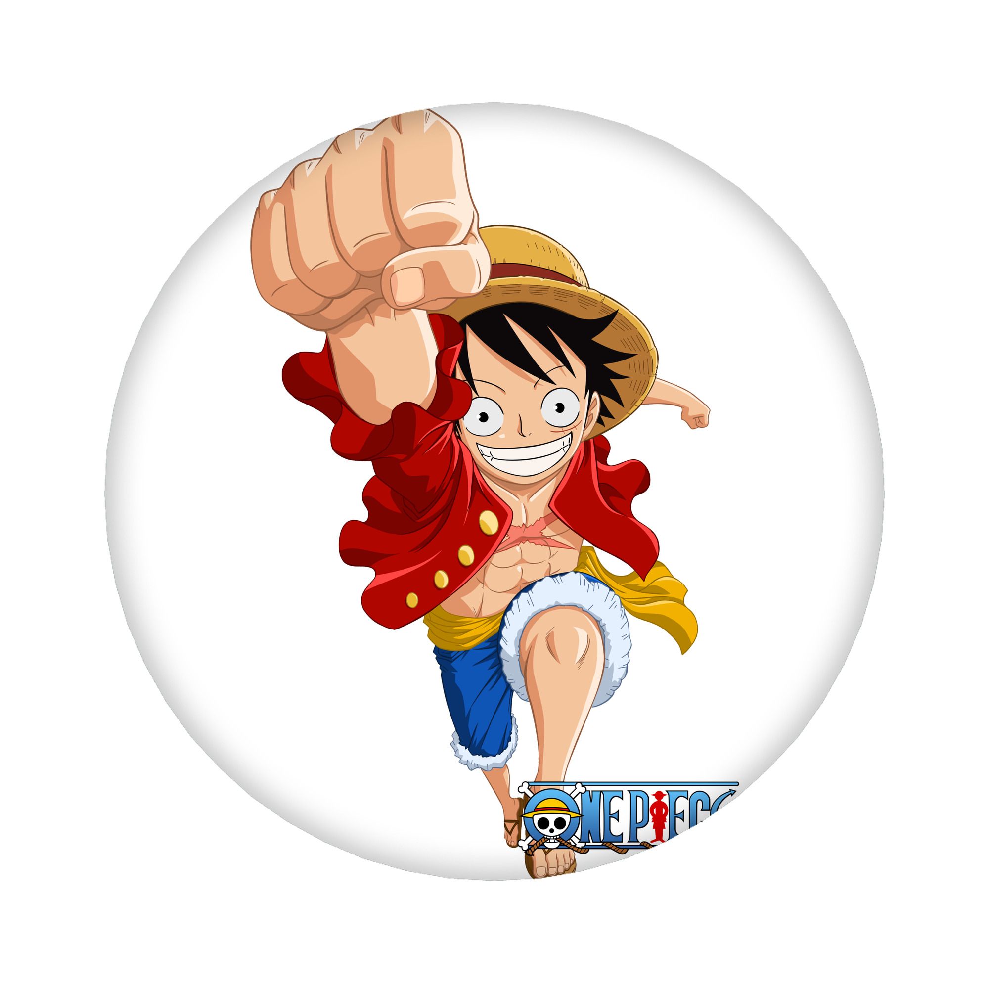 （画像用） ワンピース モンキー・D・ルフィ ONE PIECE Monkey D. Luffy 6cm 缶バッジ 複数セット