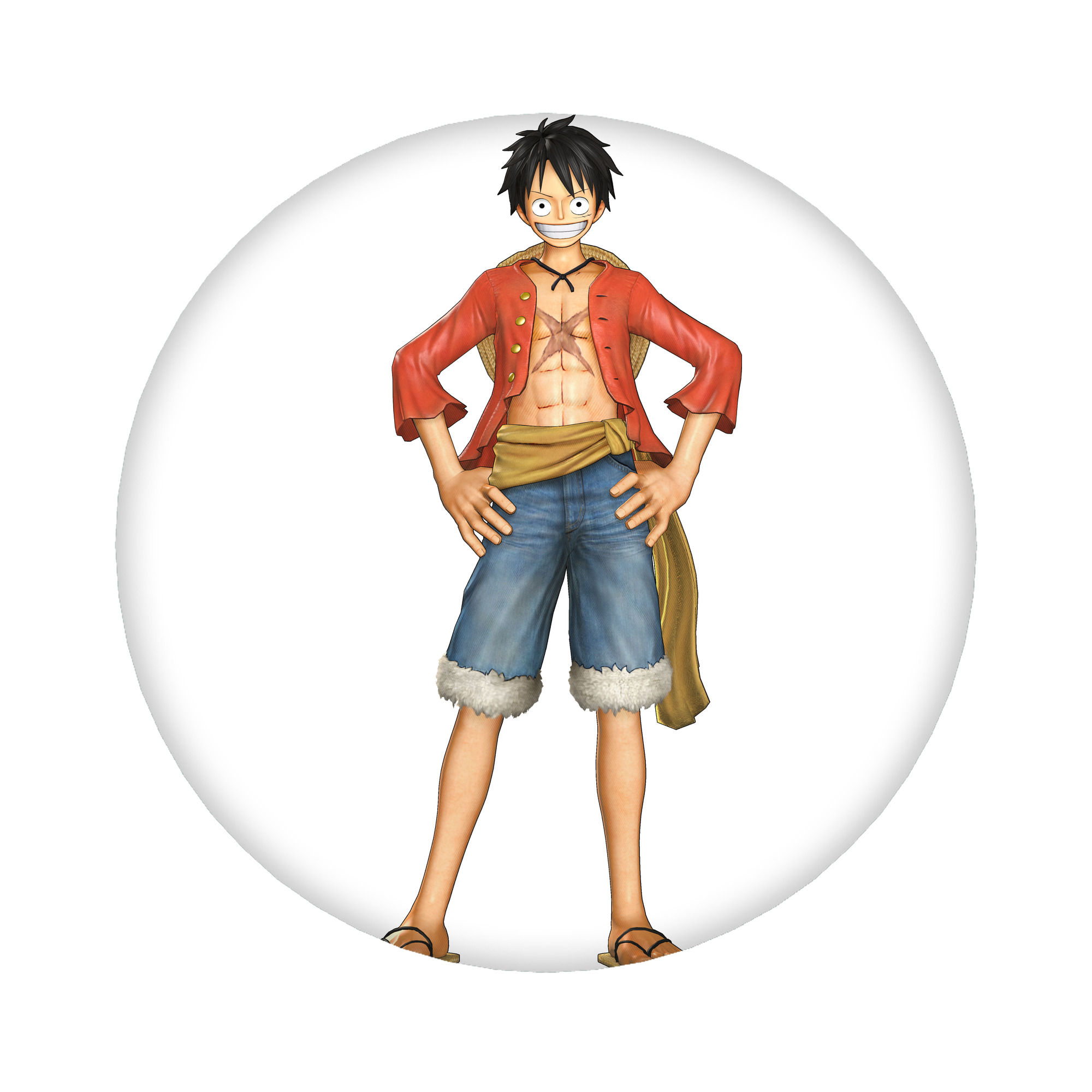 （画像用） ワンピース モンキー・D・ルフィ ONE PIECE Monkey D. Luffy 6cm 缶バッジ 複数セット