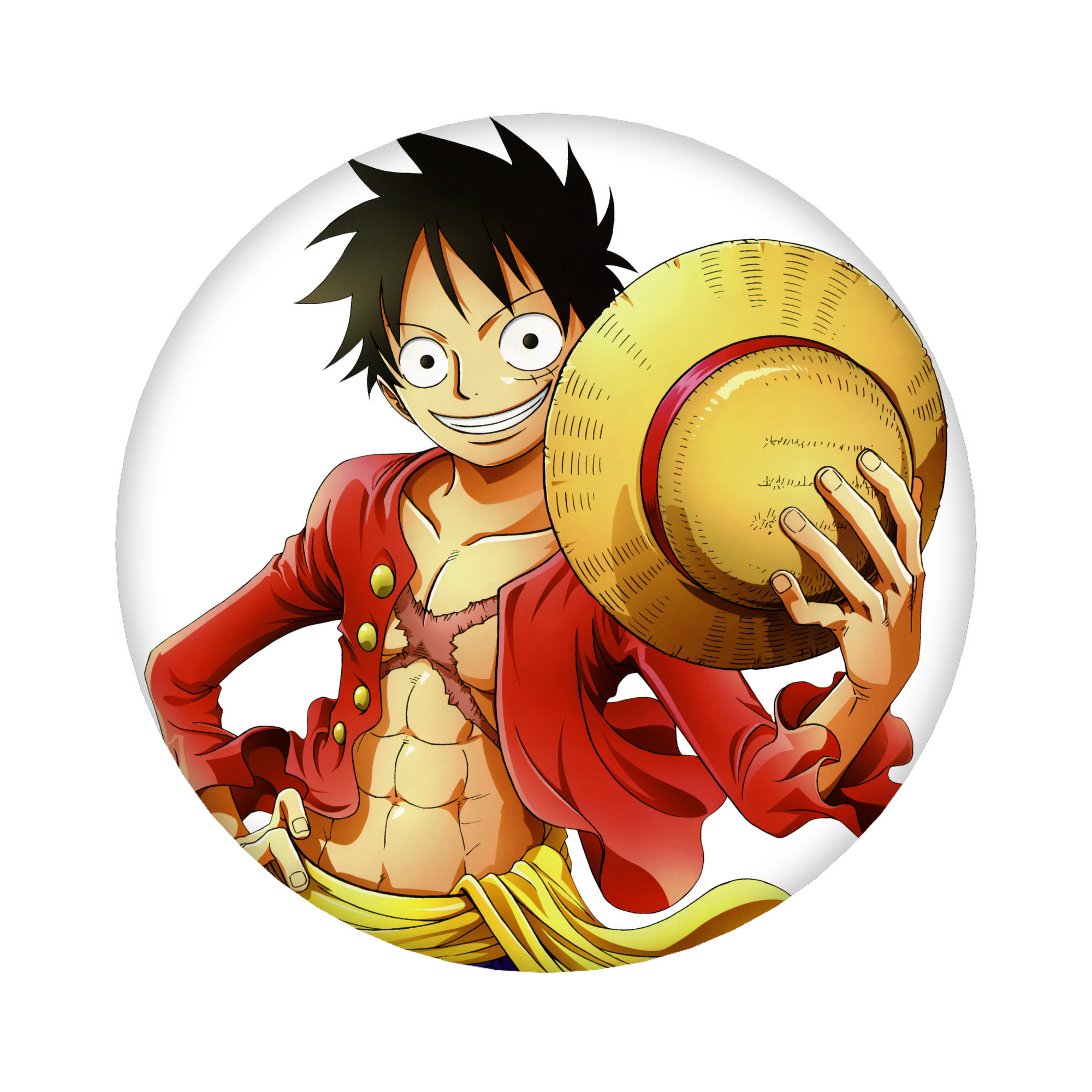 （画像用） ワンピース モンキー・D・ルフィ ONE PIECE Monkey D. Luffy 6cm 缶バッジ 複数セット
