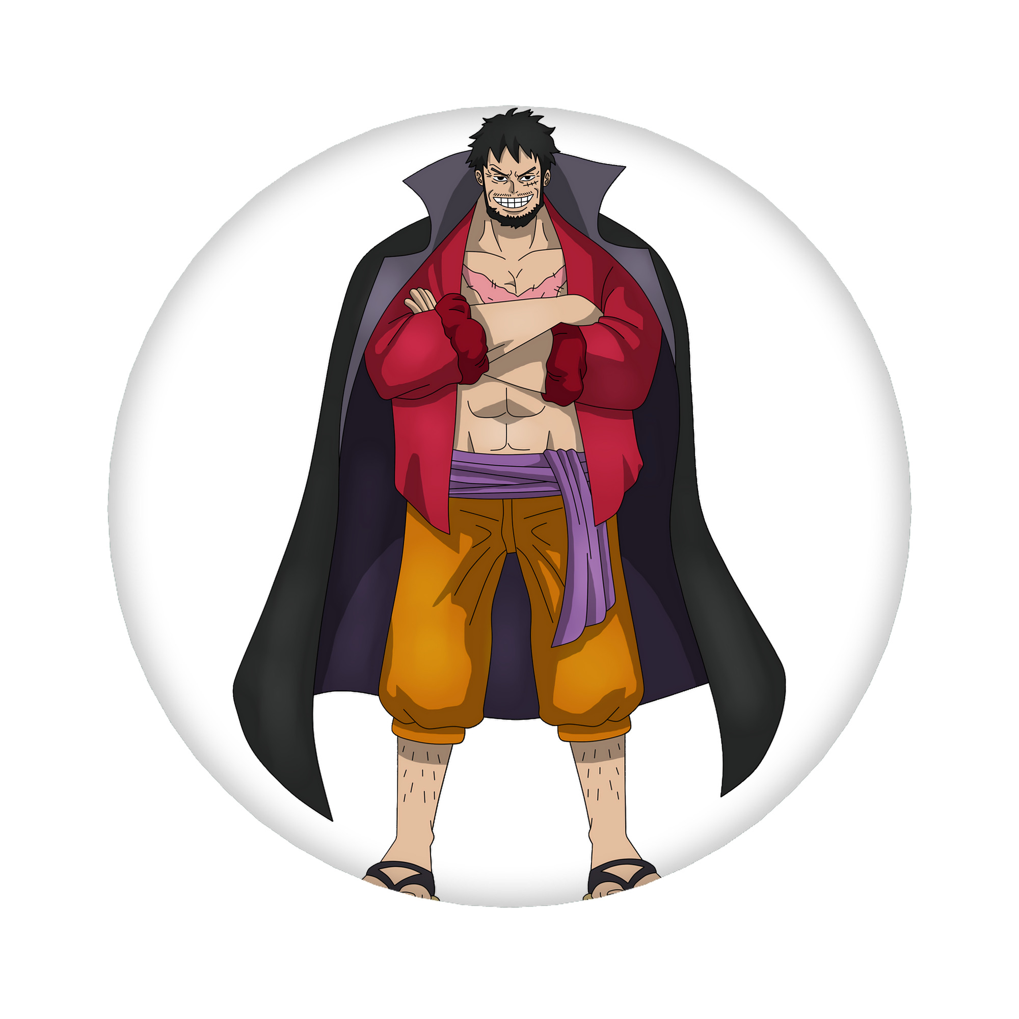 （画像用） ワンピース モンキー・D・ルフィ ONE PIECE Monkey D. Luffy 6cm 缶バッジ 複数セット