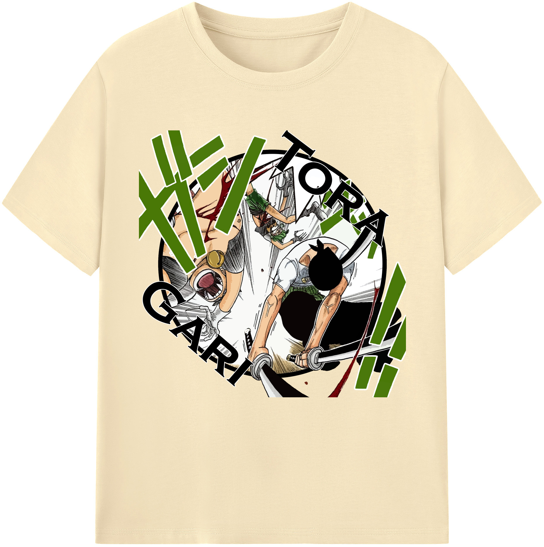 （画像用） ワンピース ロロノア・ゾロ ONE PIECE Roronoa Zoro 綿100％半袖Tシャツ（フロントプリント）