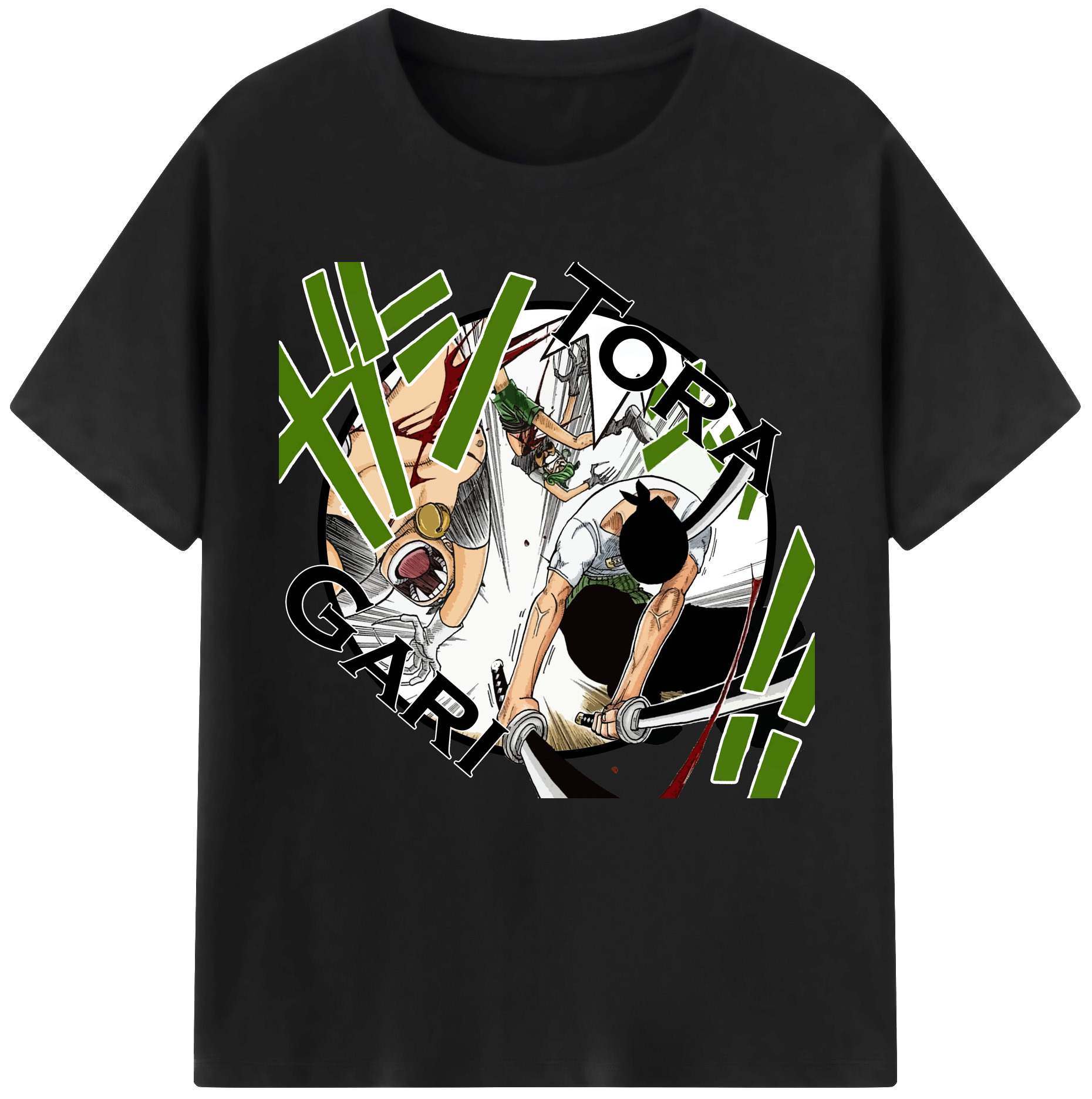 （画像用） ワンピース ロロノア・ゾロ ONE PIECE Roronoa Zoro 綿100％半袖Tシャツ（フロントプリント）
