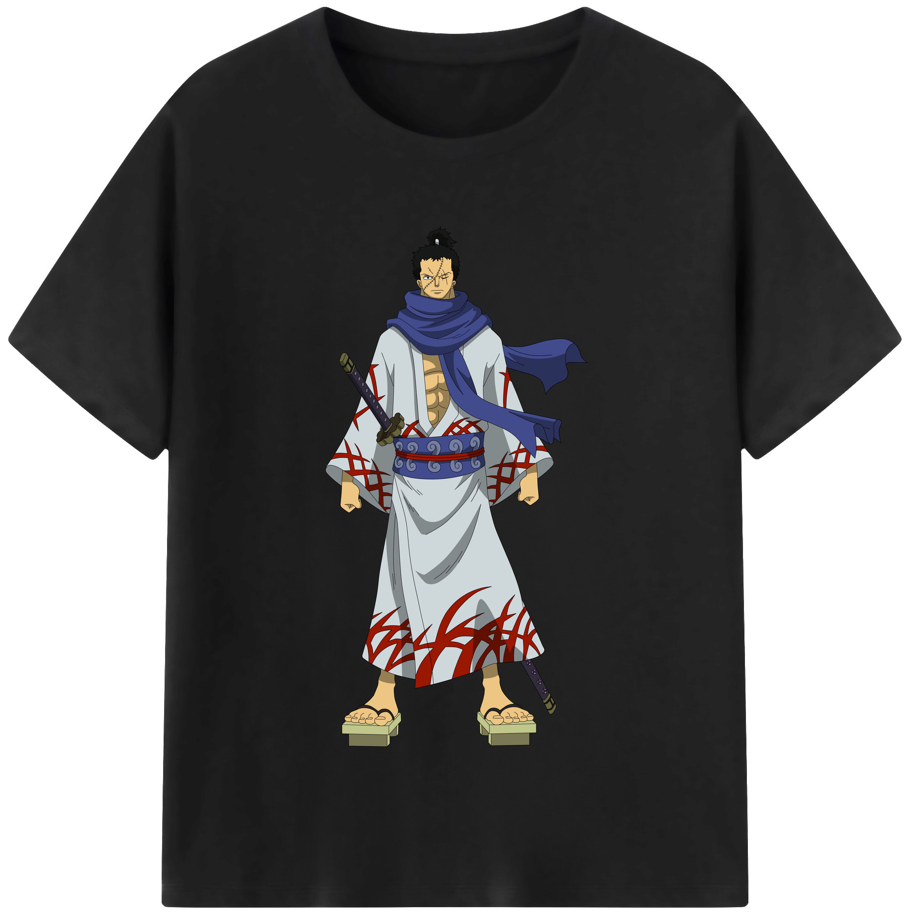 ワンピース ロロノア・ゾロ ONE PIECE Roronoa Zoro 綿100％半袖Tシャツ（フロントプリント）