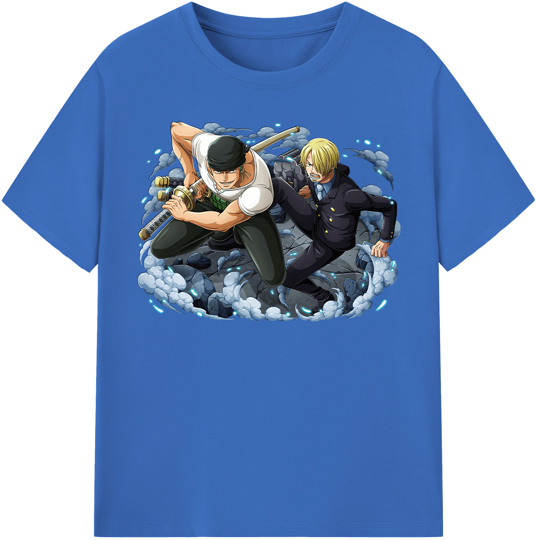 ワンピース ロロノア・ゾロ ONE PIECE Roronoa Zoro 綿100％半袖Tシャツ（フロントプリント）