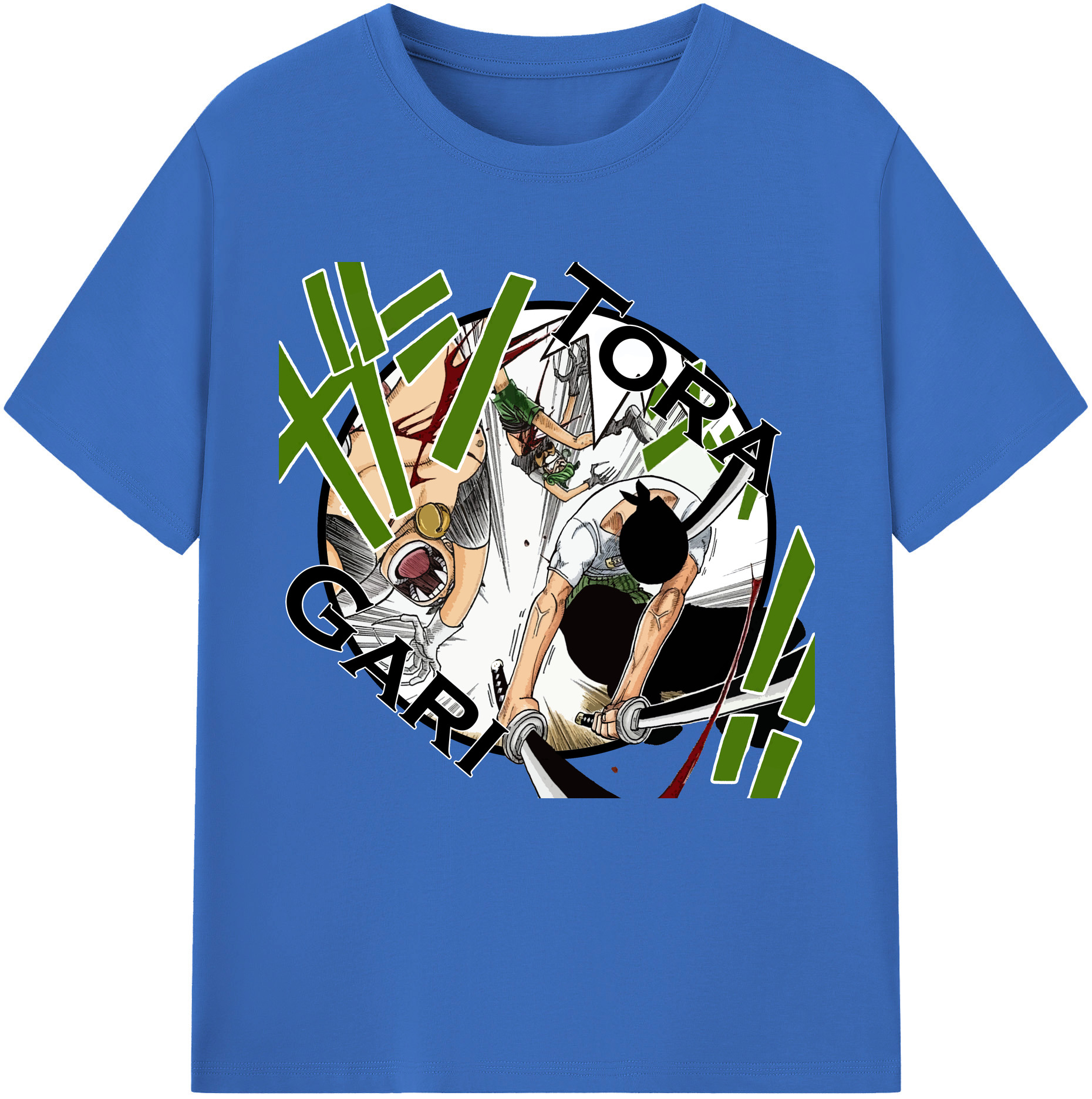 （画像用） ワンピース ロロノア・ゾロ ONE PIECE Roronoa Zoro 綿100％半袖Tシャツ（フロントプリント）