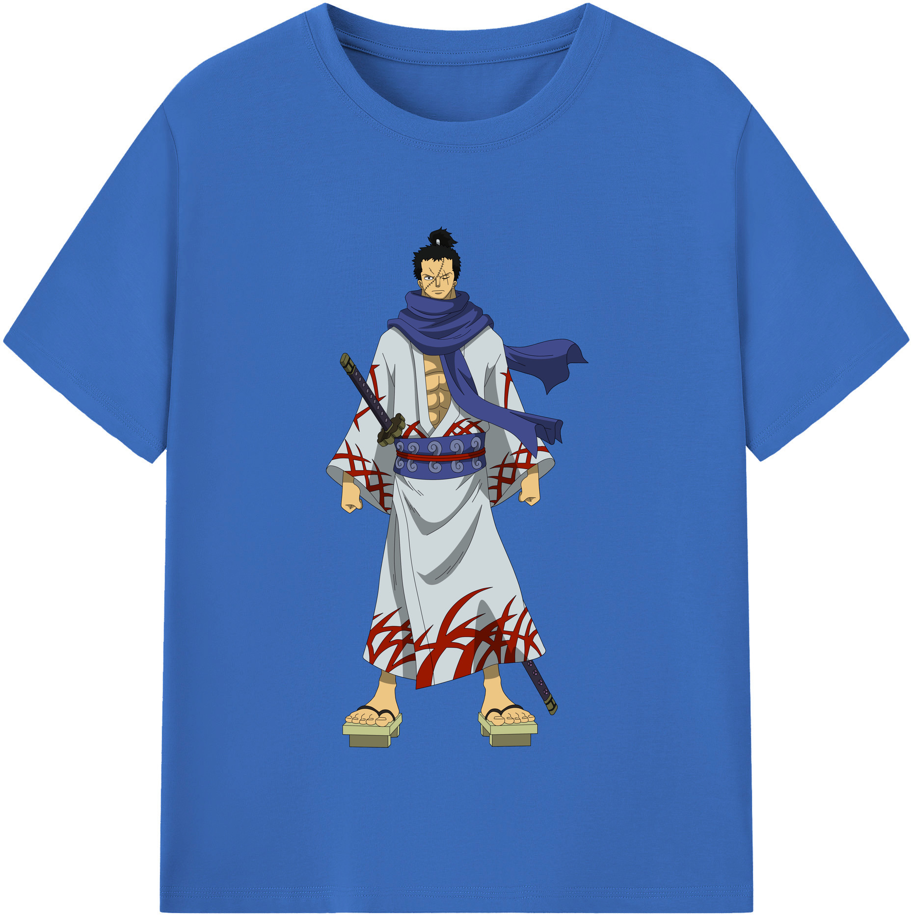 ワンピース ロロノア・ゾロ ONE PIECE Roronoa Zoro 綿100％半袖Tシャツ（フロントプリント）