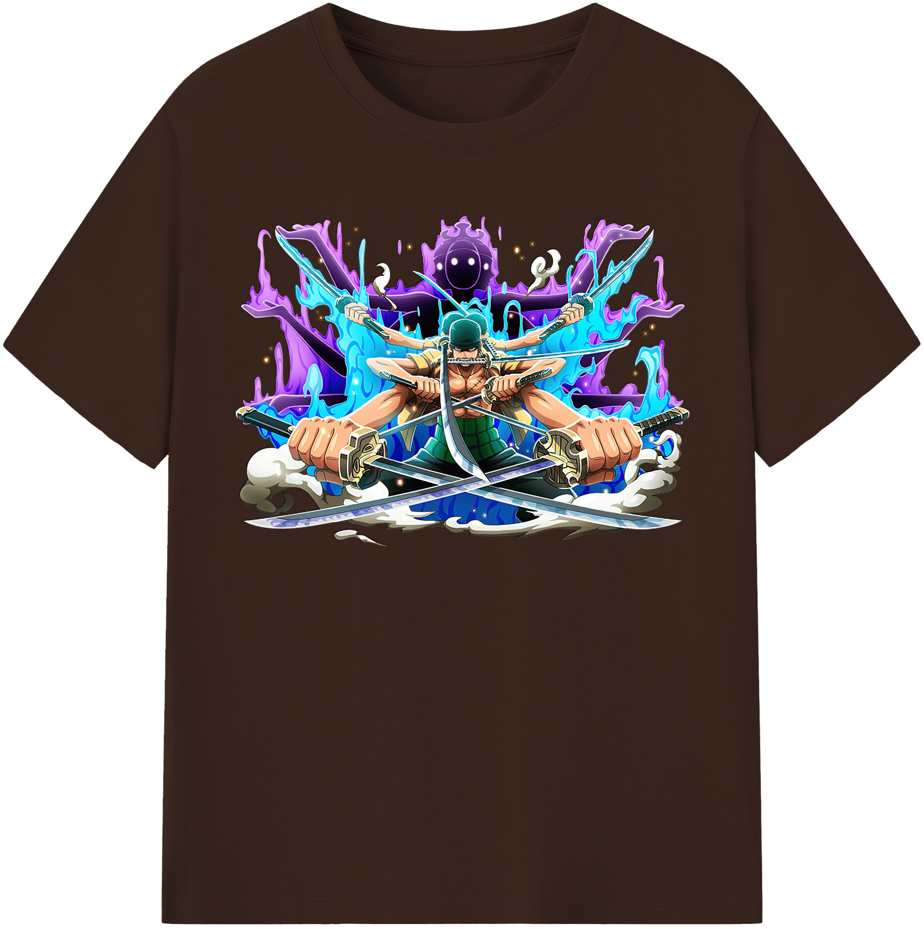 ワンピース ロロノア・ゾロ ONE PIECE Roronoa Zoro 綿100％半袖Tシャツ（フロントプリント）