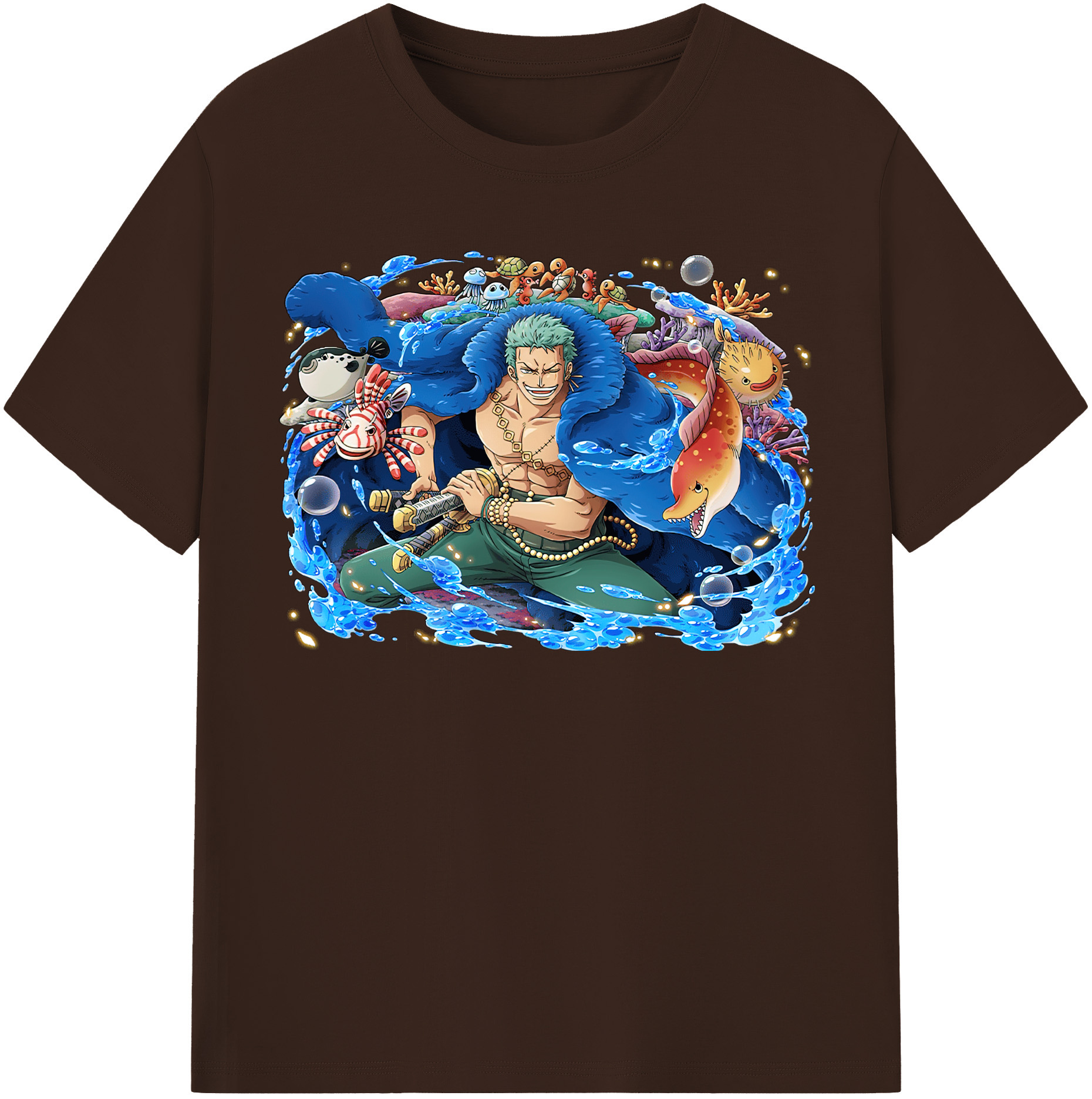 （画像用） ワンピース ロロノア・ゾロ ONE PIECE Roronoa Zoro 綿100％半袖Tシャツ（フロントプリント）