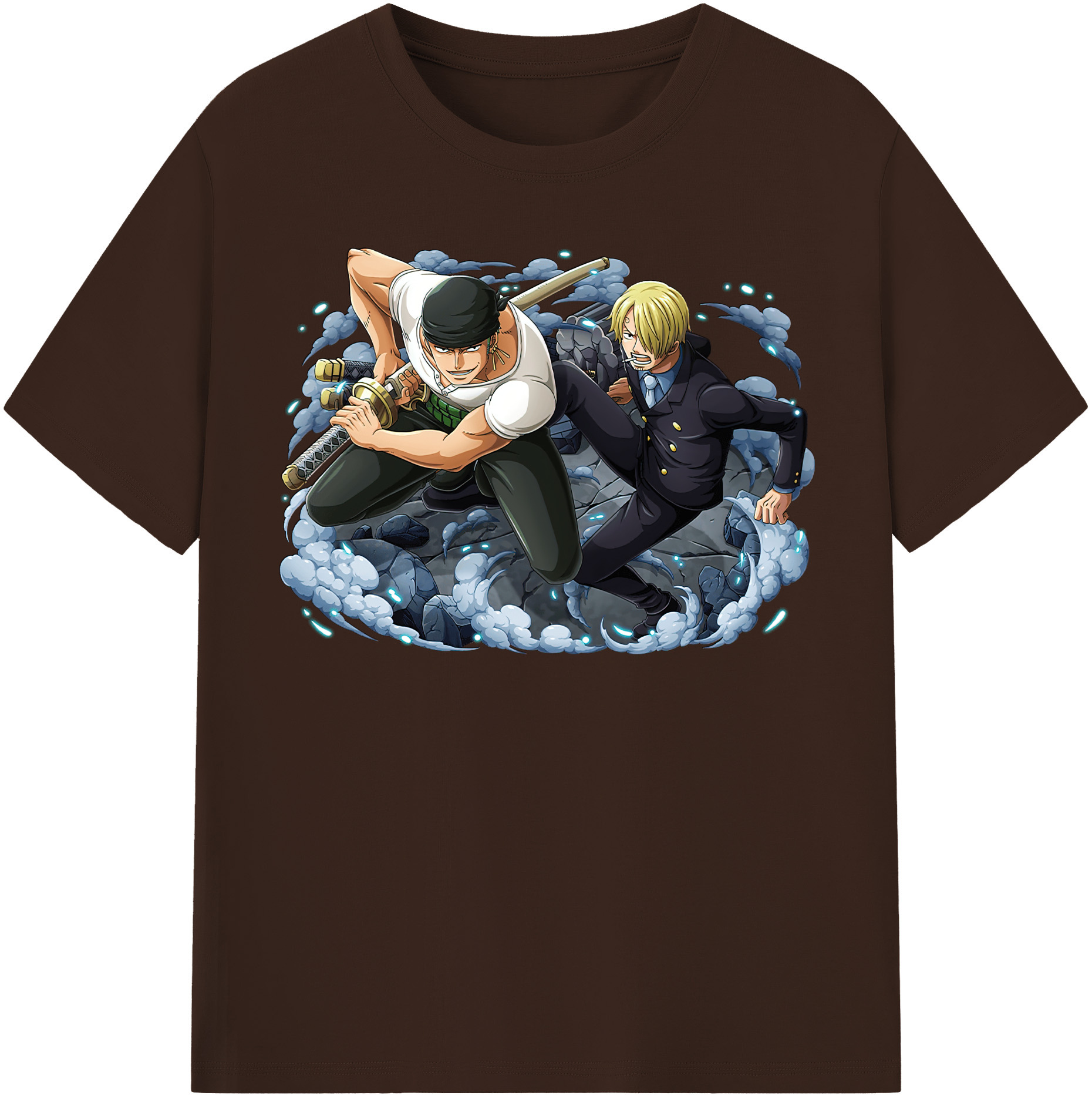 ワンピース ロロノア・ゾロ ONE PIECE Roronoa Zoro 綿100％半袖Tシャツ（フロントプリント）