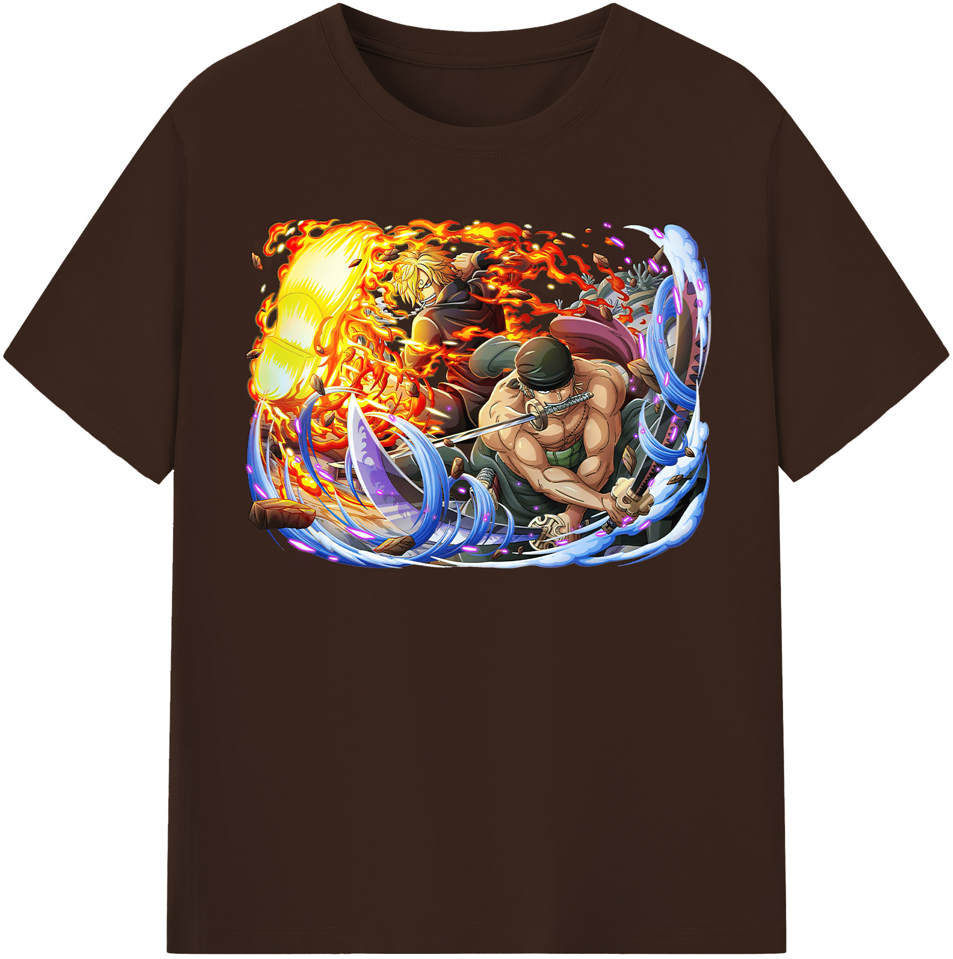 ワンピース ロロノア・ゾロ ONE PIECE Roronoa Zoro 綿100％半袖Tシャツ（フロントプリント）