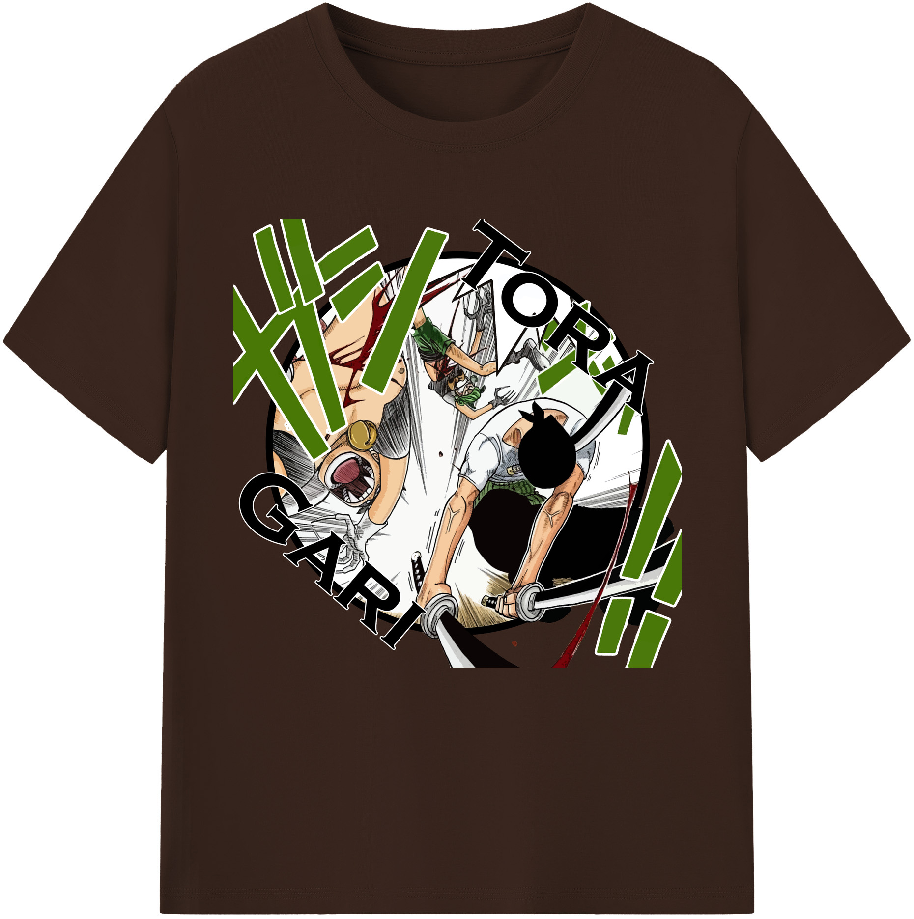 （画像用） ワンピース ロロノア・ゾロ ONE PIECE Roronoa Zoro 綿100％半袖Tシャツ（フロントプリント）